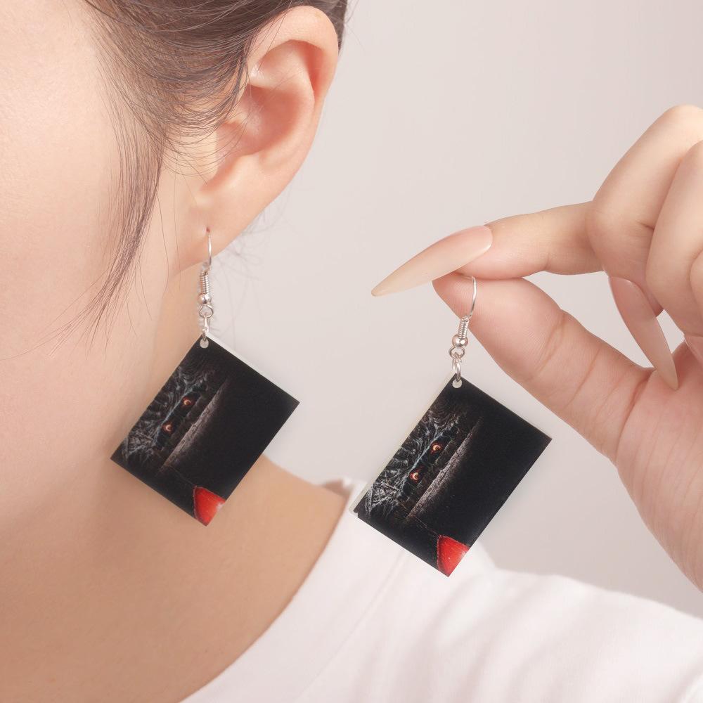 Fully Managed Eco-Friendly Acrylic Earrings, Personalized Halloween Horror-Themed Earrings
Fully Managed Eco-Friendly Acrylic Earrings, Personalized Halloween Horror-Themed Earrings