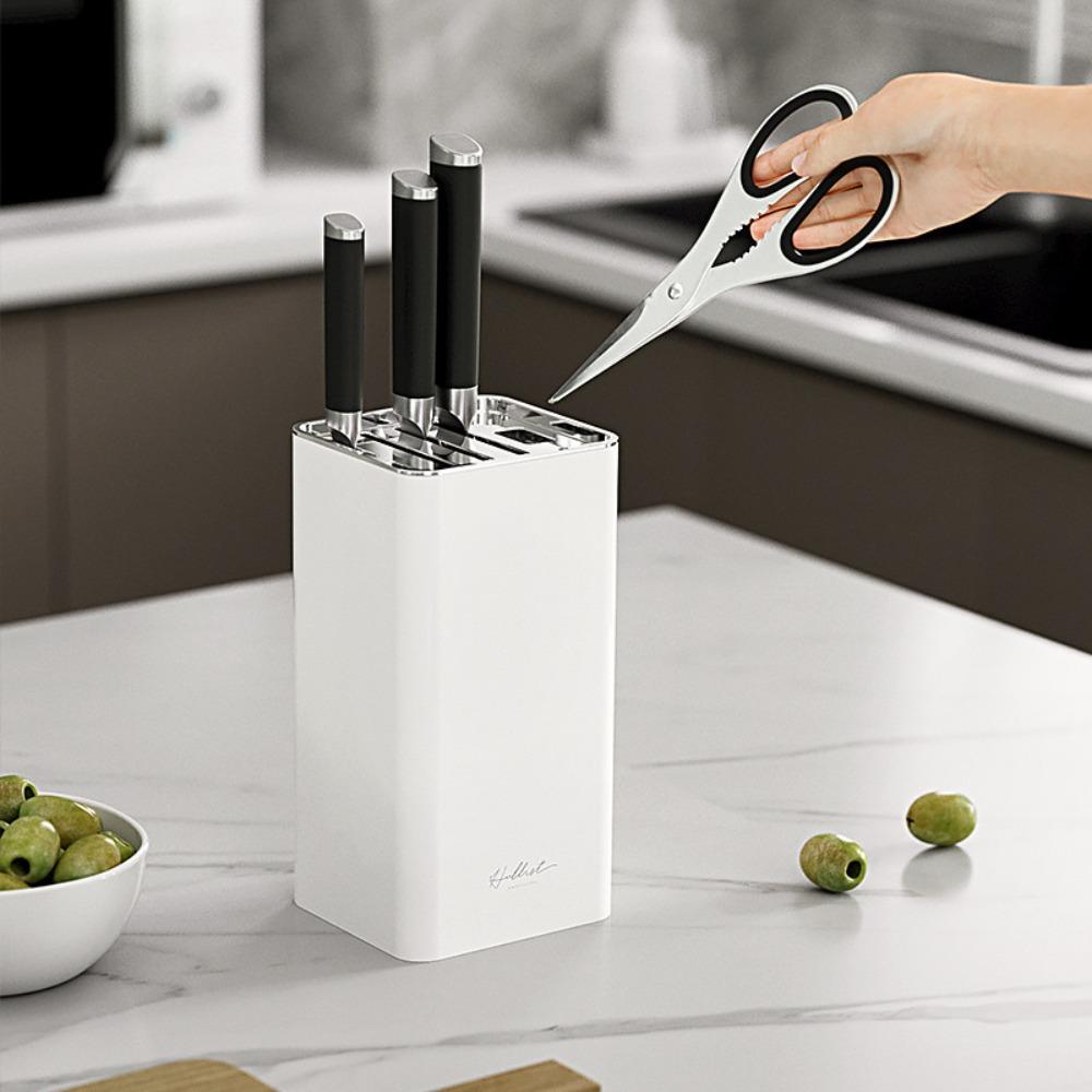 Plastic Inserted Knives Holder with Anti-slip Mat Knives Storage Box Knives Stand Scissor білий
Plastic Inserted Knives Holder with Anti-slip Mat Knives Storage Box Knives Stand Scissor білий