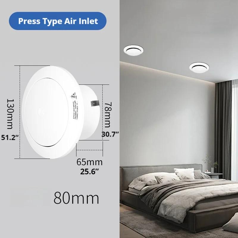 Circular Press Type Air Inlet, Adjustable Exhaust Outlet, Dustproof Fresh Air System with Filtered Return Air Outlet Vents
Circular Press Type Air Inlet, Adjustable Exhaust Outlet, Dustproof Fresh Air System with Filtered Return Air Outlet Vents