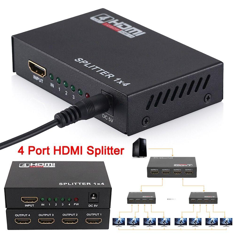 1 в 4 выхода двойной дисплей HDMI-сплиттер-ретранслятор усилитель HD 1,4 1080P преобразователь сигналов
1 в 4 выхода двойной дисплей HDMI-сплиттер-ретранслятор усилитель HD 1,4 1080P преобразователь сигналов