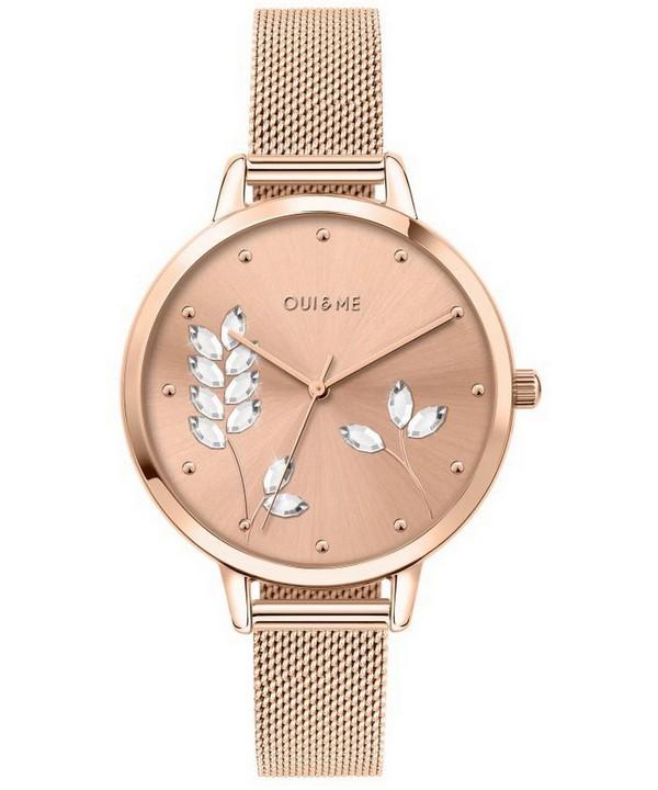 Oui & Me Grande Fleurette Rose Gold Tone Stainless Steel Quartz ME010155 Women s Watch
Oui & Me Grande Fleurette Rose Gold Tone Stainless Steel Quartz ME010155 Women s Watch