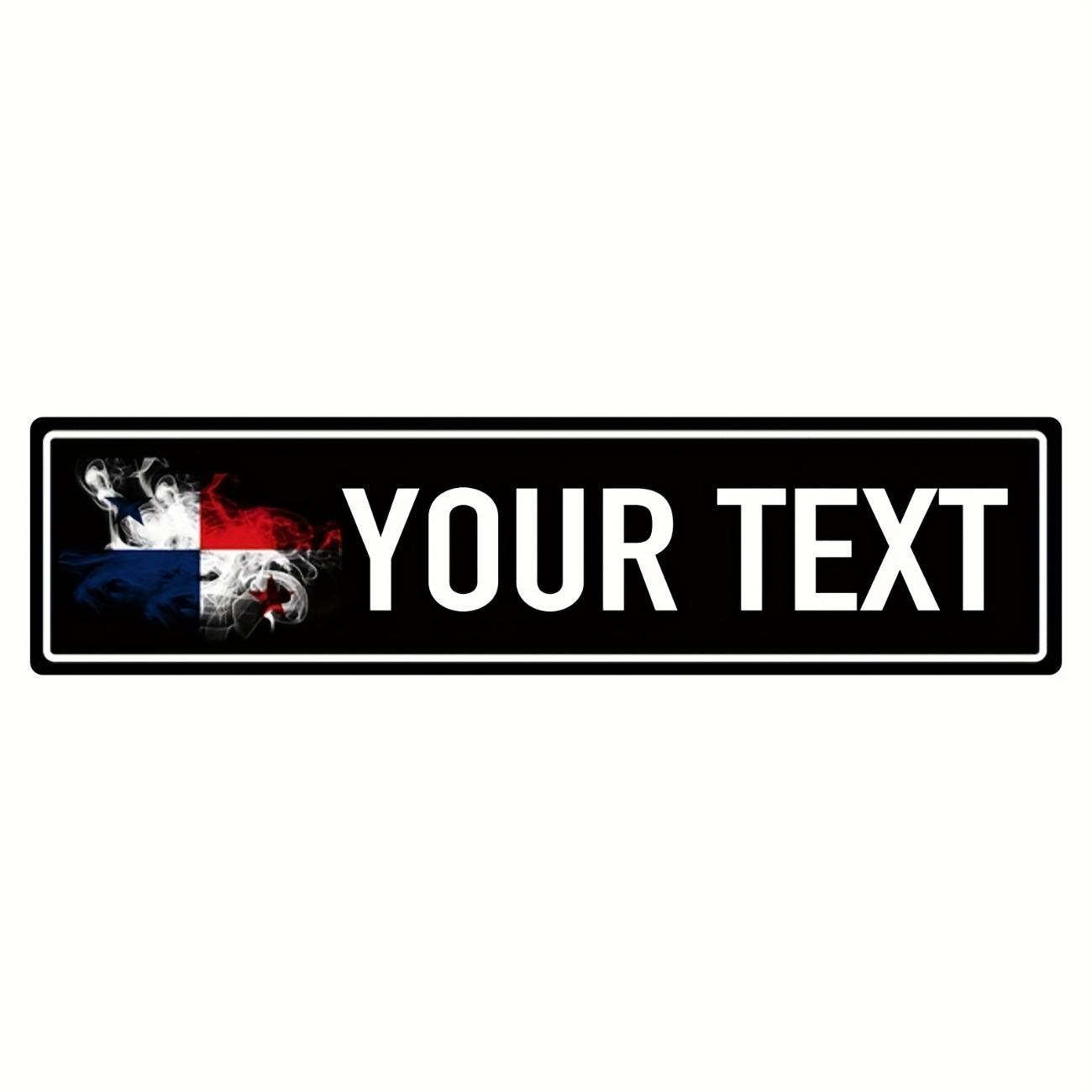 1pc Panama Smog License Plate Customizable Text Waterproof Iron Wall Decor Durable Metal Frame Home Garage Sign
1pc Panama Smog License Plate Customizable Text Waterproof Iron Wall Decor Durable Metal Frame Home Garage Sign