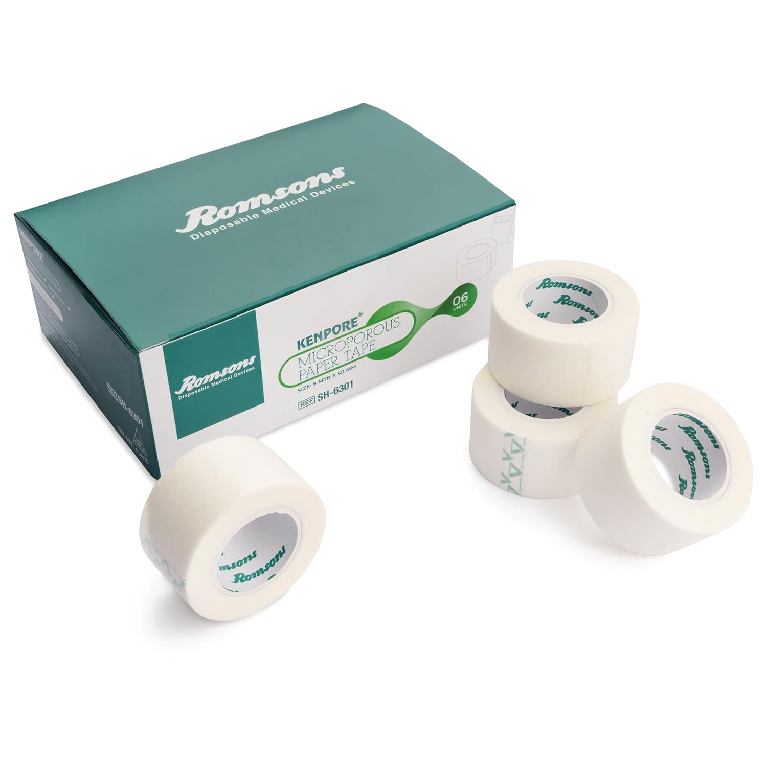 Romson Kenpore Surgical Adhesive Tape | Transparent | Clear Waterproof Dressing Tape - 25mm x 5.0mtr (12 Rolls) Pack of 4
Romson Kenpore Surgical Adhesive Tape | Transparent | Clear Waterproof Dressing Tape - 25mm x 5.0mtr (12 Rolls) Pack of 4