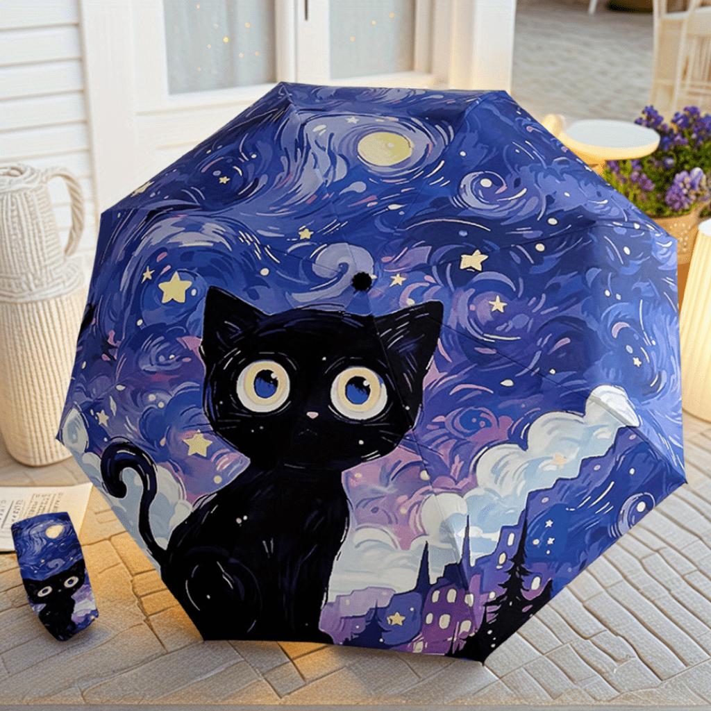 Cute automatic cat 8-bone portable travel folding umbrella, allowing you to travel with peace of mind Iron&8K
Cute automatic cat 8-bone portable travel folding umbrella, allowing you to travel with peace of mind Iron&8K