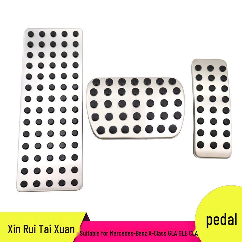Mercedes-Benz A/B-Class Non-Slip Pedal Set: Accelerator, Brake, Rest Area Decor. Aluminum Alloy + Hard Rubber
Mercedes-Benz A/B-Class Non-Slip Pedal Set: Accelerator, Brake, Rest Area Decor. Aluminum Alloy + Hard Rubber