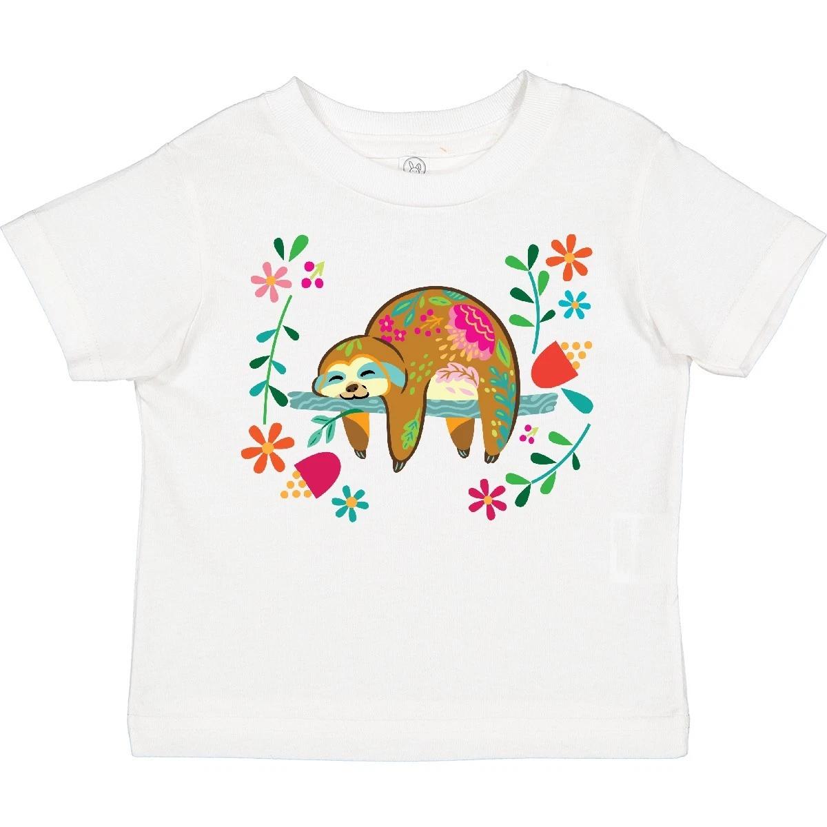 Inktastic Sloth Cute Girls Flowered Toddler kids boys T-Shirt Animals Childs Clothing Kid 130
Inktastic Sloth Cute Girls Flowered Toddler kids boys T-Shirt Animals Childs Clothing Kid 130