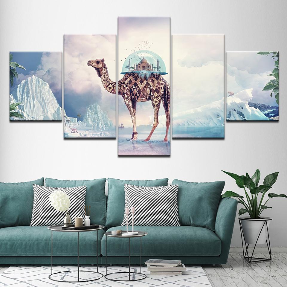 Canvas Painting Camel and Castle 5 Pieces Wall Art Painting Modular Wallpapers Poster Print for living room Home Decor 20x35 20x45 20x55cm
Canvas Painting Camel and Castle 5 Pieces Wall Art Painting Modular Wallpapers Poster Print for living room Home Decor 20x35 20x45 20x55cm
