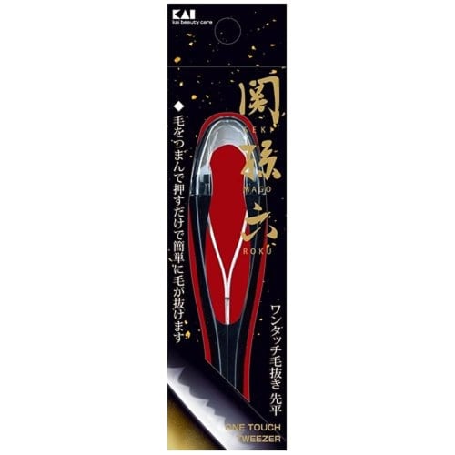 KAI Seki Magoroku One-Touch Tweezers Flat Tip Tweezers Painless Cap Included HC3508
KAI Seki Magoroku One-Touch Tweezers Flat Tip Tweezers Painless Cap Included HC3508