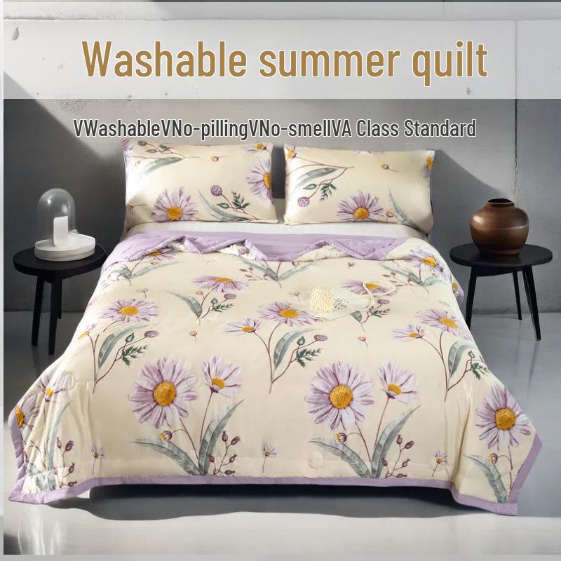 Летнее одеяло из стираного шелка класса А — можно стирать в стиральной машине, шелковистое прохладное одеяло для односпальных и двуспальных кроватей, идеально подходит для использования в кондиционере. 140x195cm, 1.2 jin
Летнее одеяло из стираного шелка класса А — можно стирать в стиральной машине, шелковистое прохладное одеяло для односпальных и двуспальных кроватей, идеально подходит для использования в кондиционере. 140x195cm, 1.2 jin