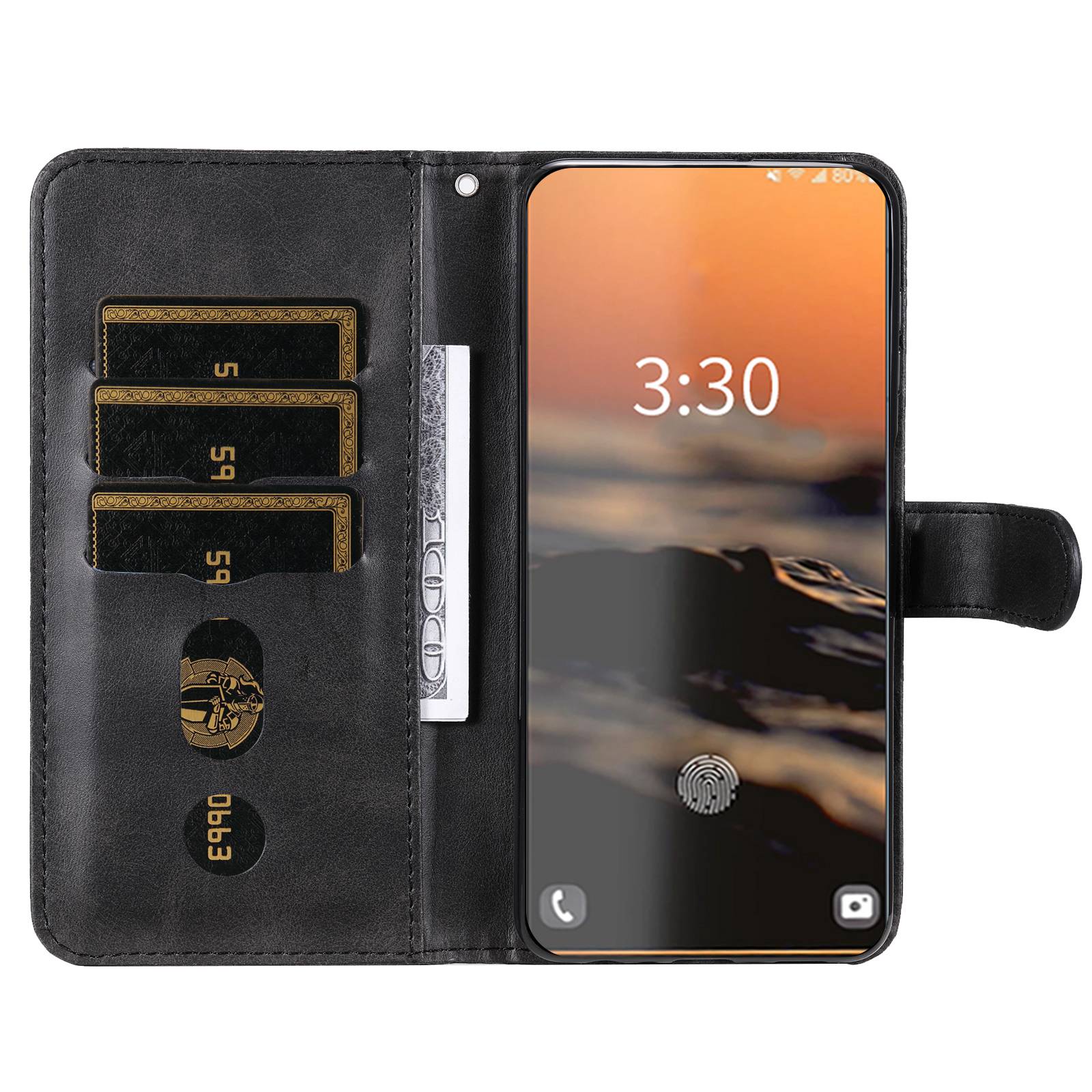 Anti-drop Phone Case For Samsung Galaxy S23 Ultra,PU Leather Calf Texture Magnetic Clasp Wallet Zipper Pocket Stand Cover Black
Anti-drop Phone Case For Samsung Galaxy S23 Ultra,PU Leather Calf Texture Magnetic Clasp Wallet Zipper Pocket Stand Cover Black