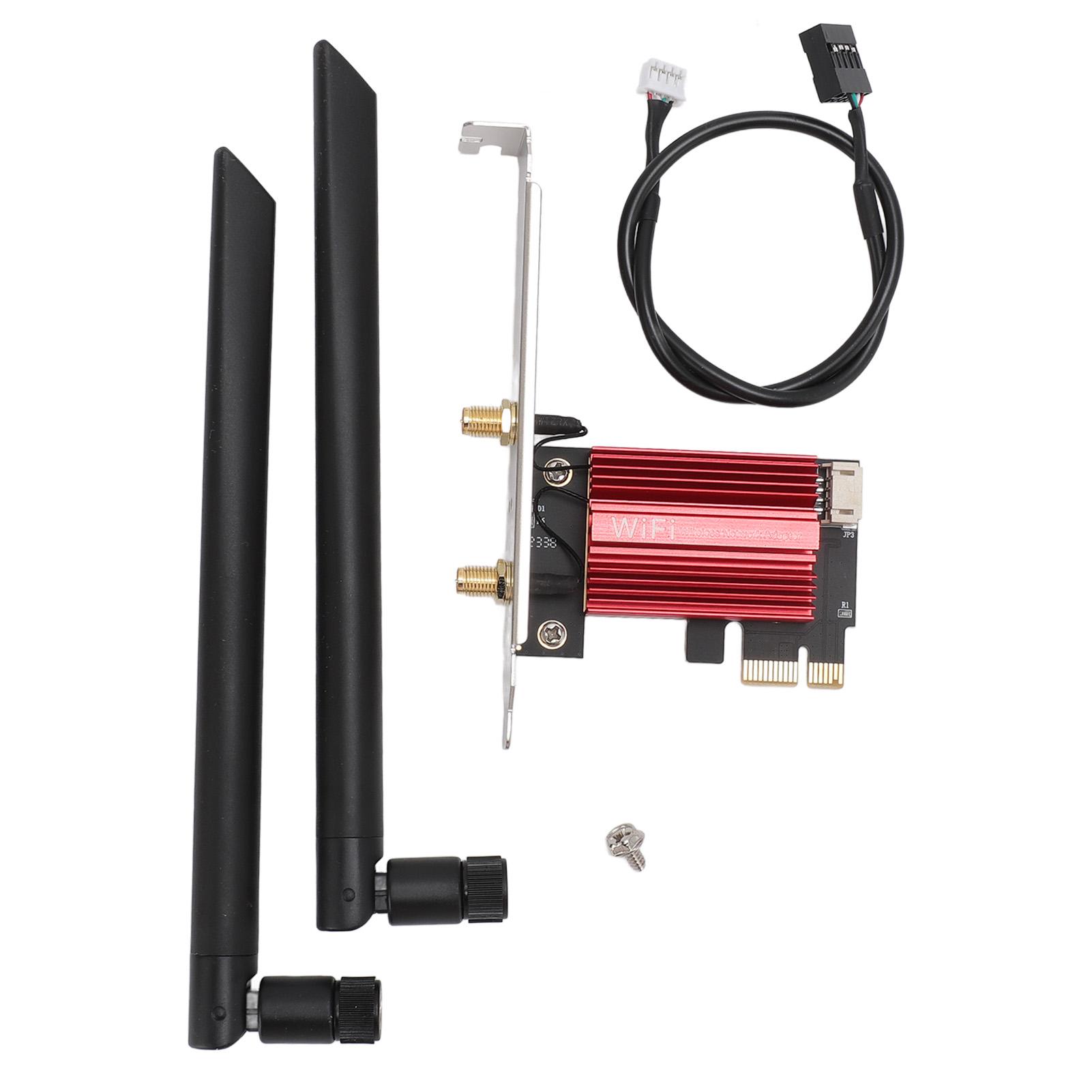 Desktop Wireless Network Adapter 433Mbps 2.4G 5G Dual Band WiFi Bluetooth 4.2 PCIE Wireless Network
Desktop Wireless Network Adapter 433Mbps 2.4G 5G Dual Band WiFi Bluetooth 4.2 PCIE Wireless Network