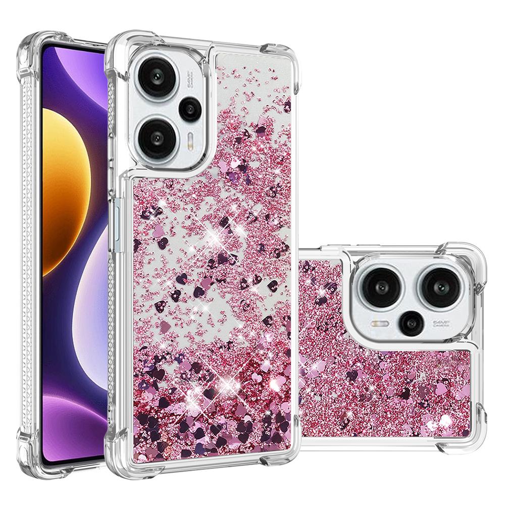 For Xiaomi Poco F5 5G/Redmi Note 12 Turbo TPU Case Glitter Quicksand Shockproof Phone Back Cover Rose Gold/Hearts
For Xiaomi Poco F5 5G/Redmi Note 12 Turbo TPU Case Glitter Quicksand Shockproof Phone Back Cover Rose Gold/Hearts