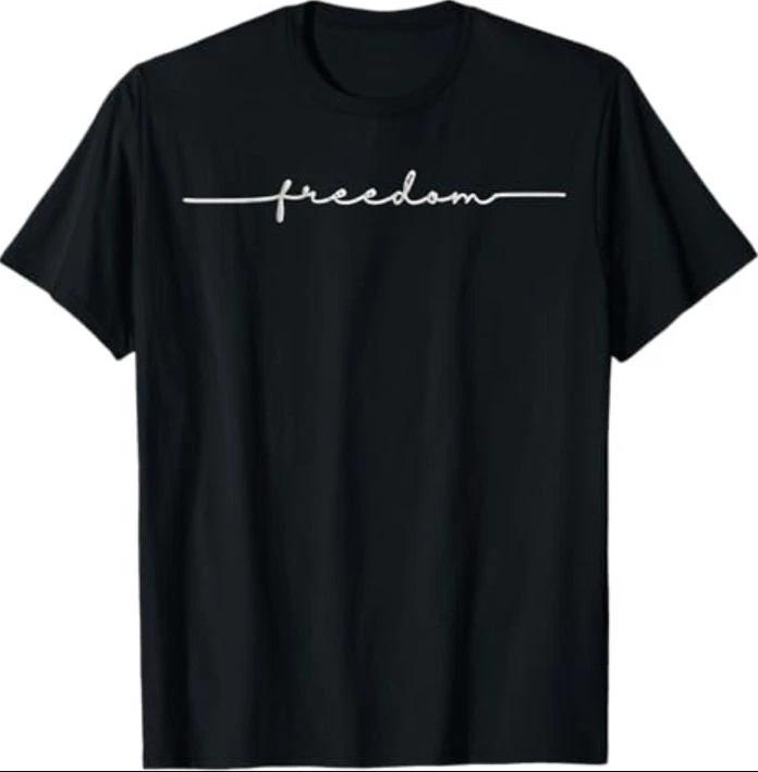 Freedom, Freedom Black Text Minimalist Design 100% Cotton T-shirt Mens Tees Top 4XL
Freedom, Freedom Black Text Minimalist Design 100% Cotton T-shirt Mens Tees Top 4XL