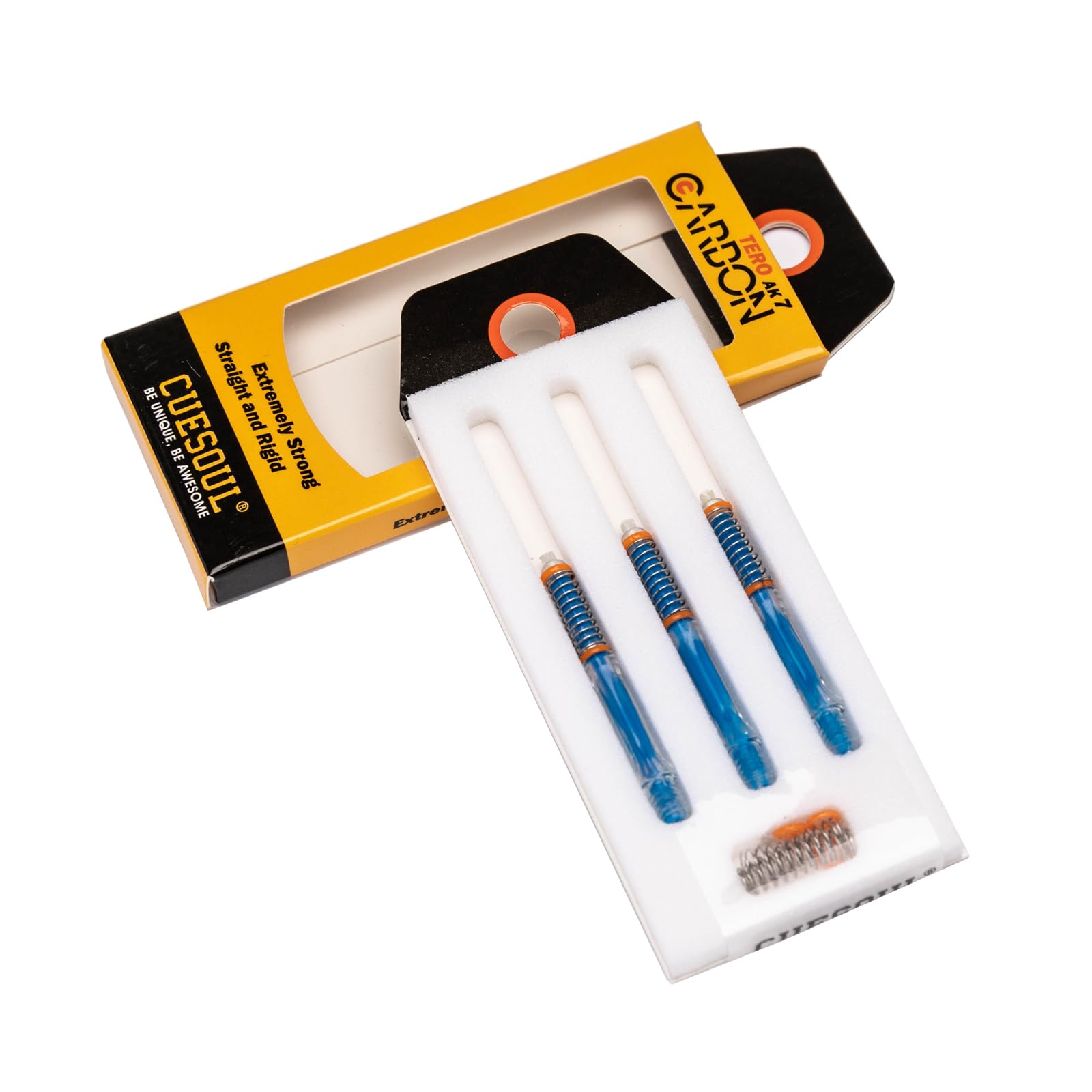 CUESOUL TERO System AK7 Carbon Dart Shaft with Slim Set of 3 A/B/C/D/E/F/G/H Built-in Telescopic, Shaft, (CS-AK7+5TXC36)
CUESOUL TERO System AK7 Carbon Dart Shaft with Slim Set of 3 A/B/C/D/E/F/G/H Built-in Telescopic, Shaft, (CS-AK7+5TXC36)