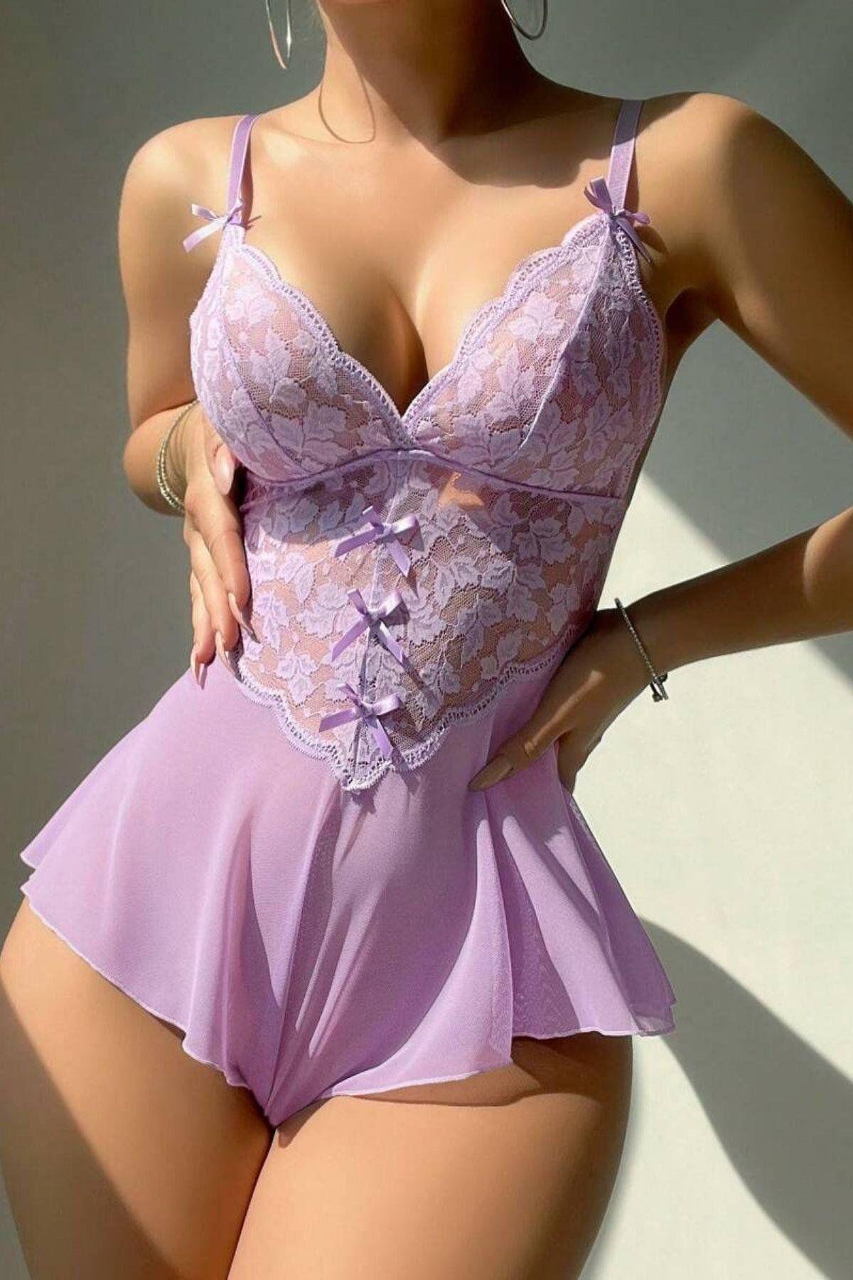 Комплект нижнего белья Bella Notte Lilac Tulle Fantasy, элегантный и сексуальный женский бэби-долл
Комплект нижнего белья Bella Notte Lilac Tulle Fantasy, элегантный и сексуальный женский бэби-долл