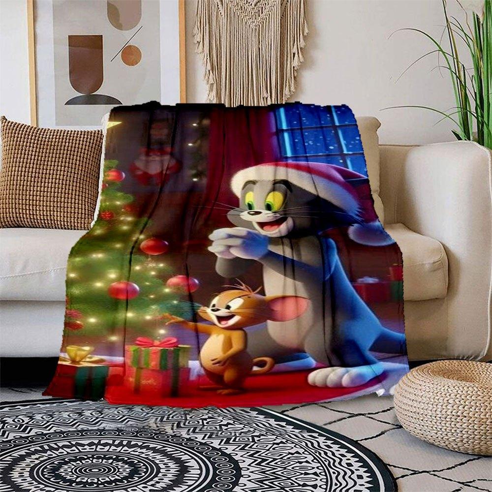 Tom & Jerry Christmas Adventure: Festive Fun for Kids! Blanket Flannel Throw Blanket for Sofa, Bed, Travel, Camping, Office 100x150cm
Tom & Jerry Christmas Adventure: Festive Fun for Kids! Blanket Flannel Throw Blanket for Sofa, Bed, Travel, Camping, Office 100x150cm