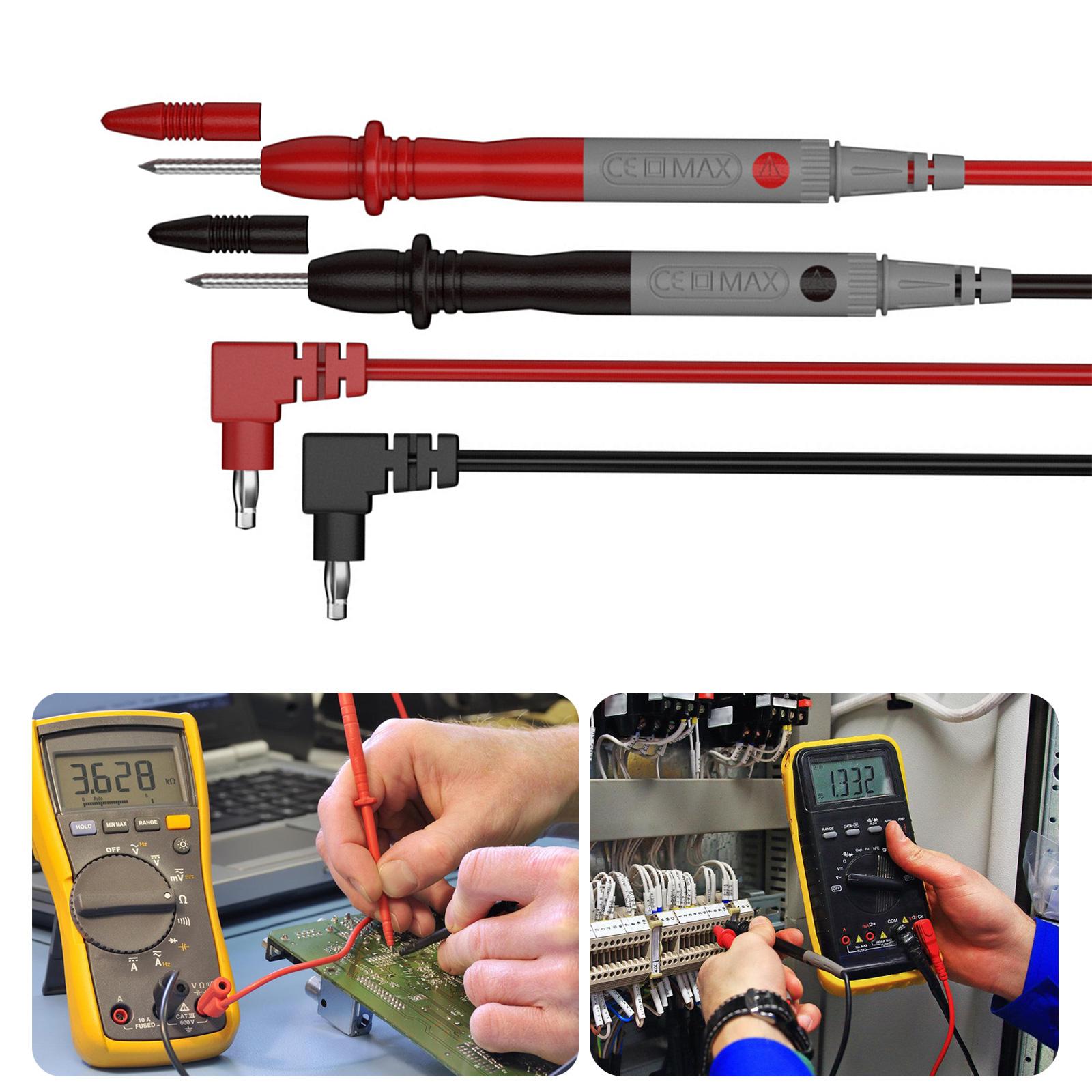 Upgrades Multimeter Probe Test Leads Needle Tip High Precision Multimeter Test Leads for Voltage & Current Measurement
Upgrades Multimeter Probe Test Leads Needle Tip High Precision Multimeter Test Leads for Voltage & Current Measurement