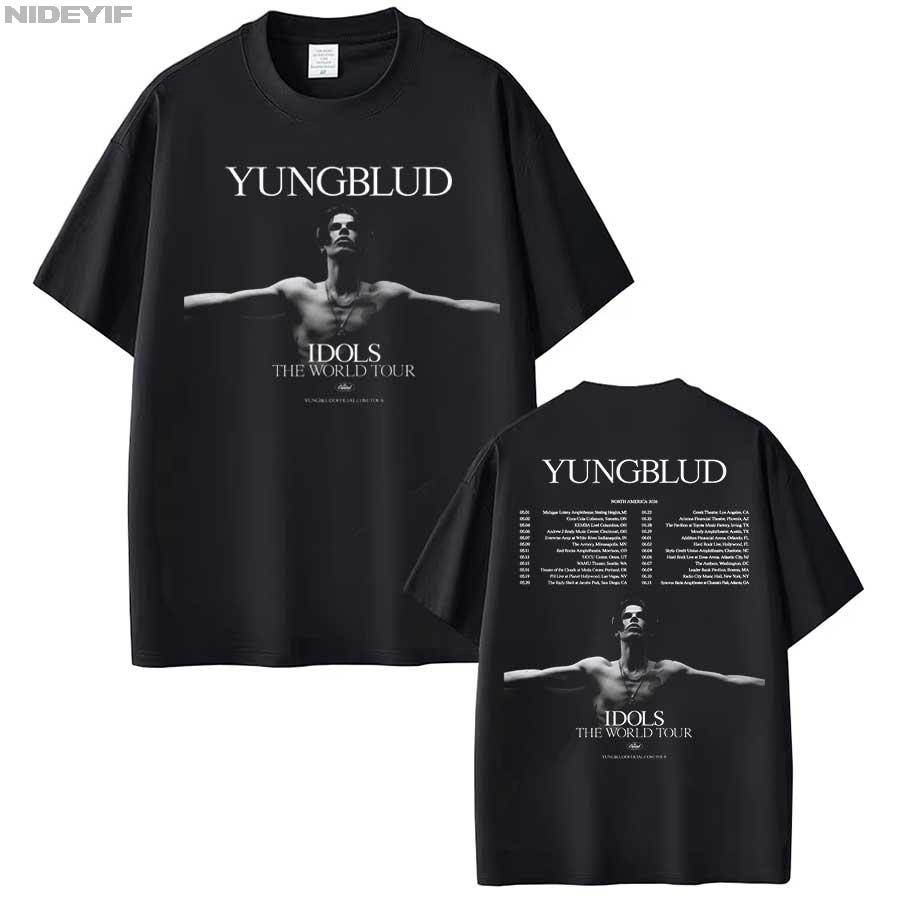 Yungblud IDOLS One More Time World Tour T shirt for Unisex Women Hiphop Streetwear Oversized Tops 100 Cotton TShirt YBD23 S
Yungblud IDOLS One More Time World Tour T shirt for Unisex Women Hiphop Streetwear Oversized Tops 100 Cotton TShirt YBD23 S