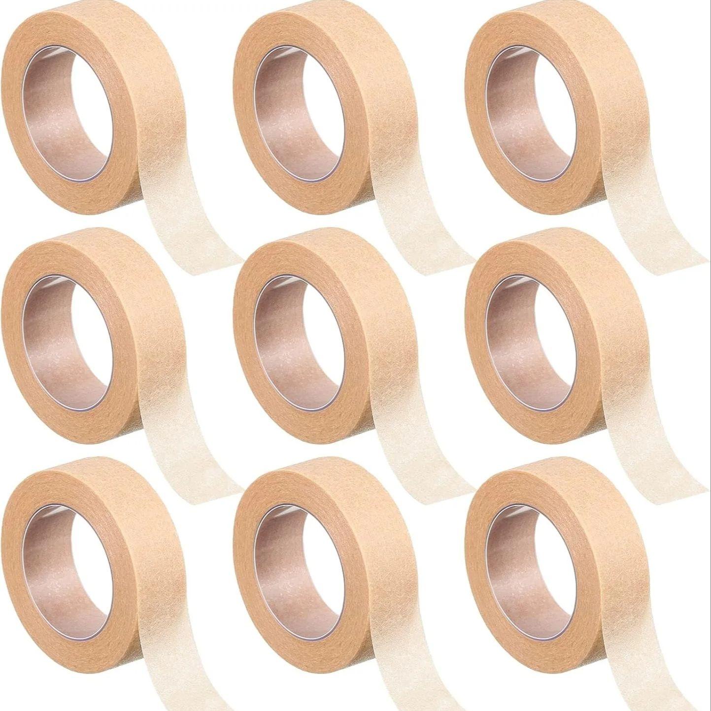 9 Rolls Beige Tape Flexible Skin Tape Breathable Nose Tape Self Adhesive Gauze Tape for Wound Injuries Swelling Sports 1.25cm-4.5m
9 Rolls Beige Tape Flexible Skin Tape Breathable Nose Tape Self Adhesive Gauze Tape for Wound Injuries Swelling Sports 1.25cm-4.5m