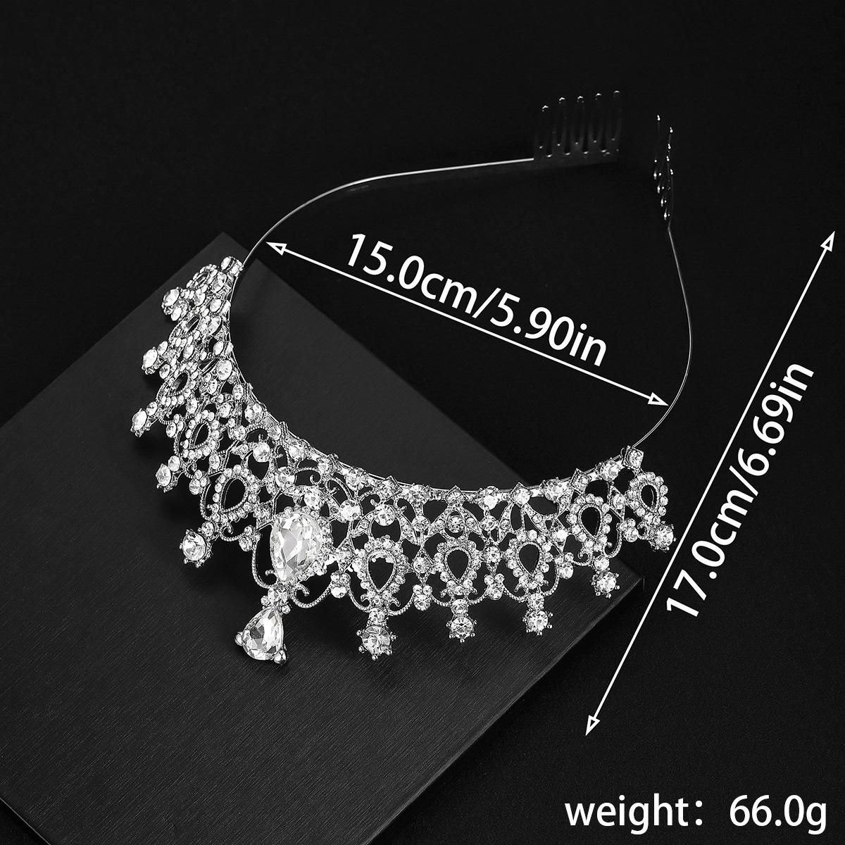 2026 Crystal Diamond Bride Wedding Disc Crown, Birthday Headwear, Hair Accessories Prom Crown Car Show Crown 15*17CM срібний
2026 Crystal Diamond Bride Wedding Disc Crown, Birthday Headwear, Hair Accessories Prom Crown Car Show Crown 15*17CM срібний