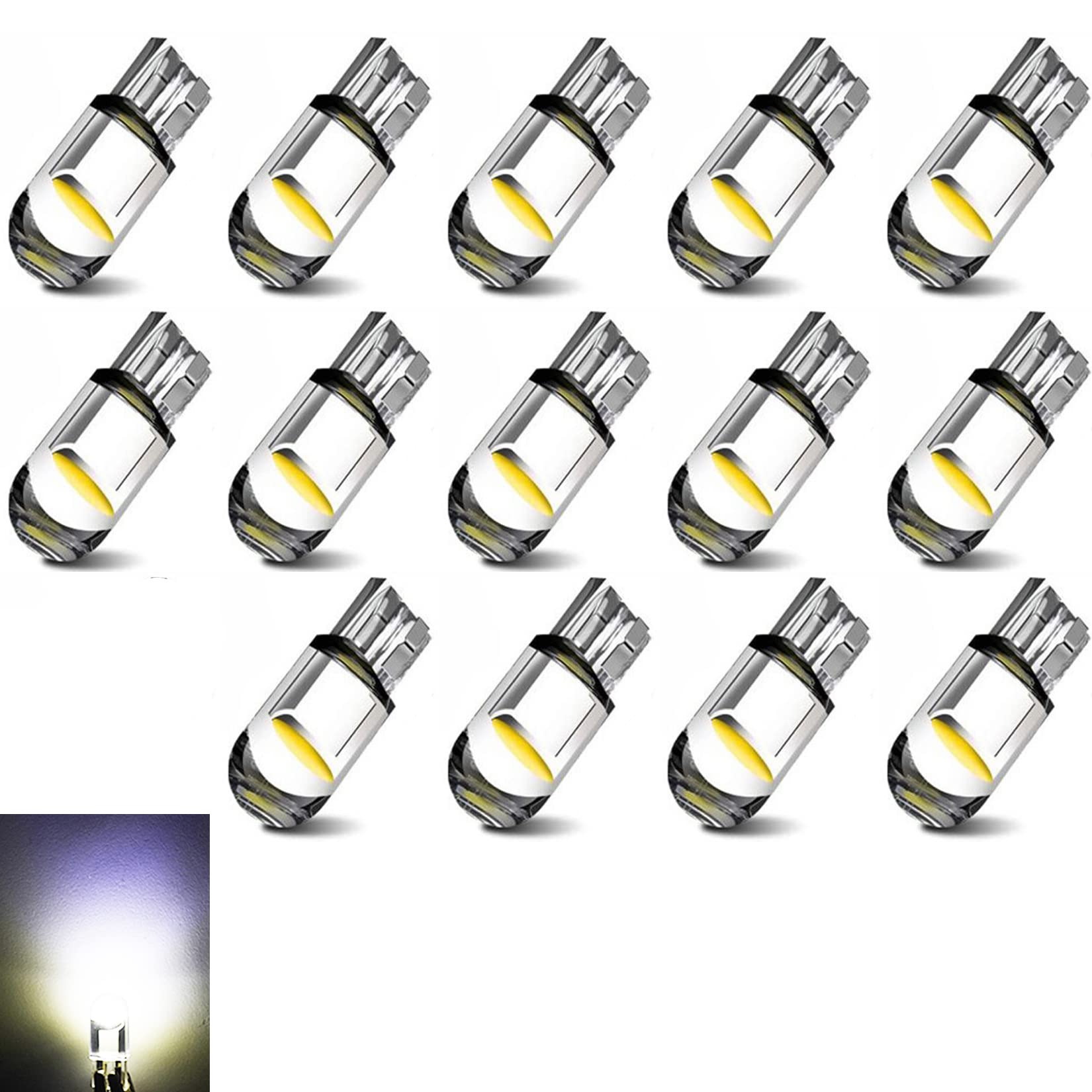 T10, Car LED, Car Position, 6000K, T10 Bulb, W5W Mini, Short License Lamp, , Pack of 14 (White) білий
T10, Car LED, Car Position, 6000K, T10 Bulb, W5W Mini, Short License Lamp, , Pack of 14 (White) білий