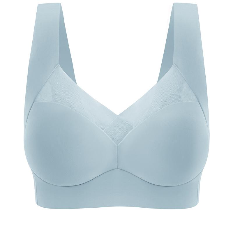 Бюстгальтер без косточек в европейском и американском стиле, однотонный, с гладкой спинкой и боковой поддержкой, больших размеров, с ощущением высокого класса XXL светло-синий
Бюстгальтер без косточек в европейском и американском стиле, однотонный, с гладкой спинкой и боковой поддержкой, больших размеров, с ощущением высокого класса XXL светло-синий