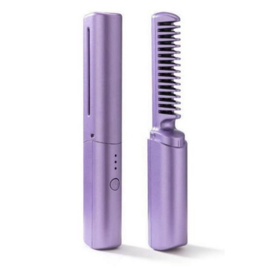 Cordless Hair Straightening Curling Comb Large Capacity Dattery Portable Anti-slip Iron Comb Women Salon Hair Styling Tools фіолетовий
Cordless Hair Straightening Curling Comb Large Capacity Dattery Portable Anti-slip Iron Comb Women Salon Hair Styling Tools фіолетовий