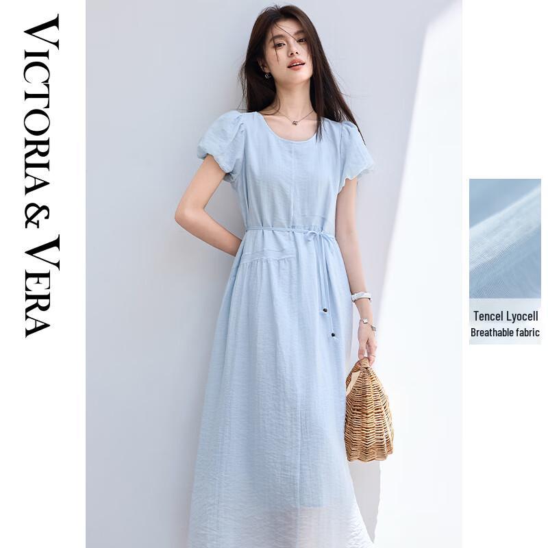 VICTORIA&VERA Women s French Romantic Tie-Waist Puff Sleeve Midi Dress L
VICTORIA&VERA Women s French Romantic Tie-Waist Puff Sleeve Midi Dress L