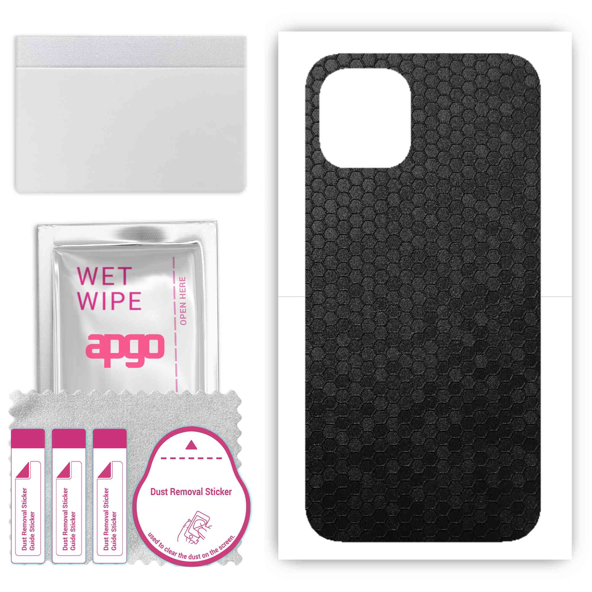 Apgo Protective Skin Sticker для задньої панелі, сумісний з Apple iPhone 12, Wrap Film, Foil, Vinyl - Pattern Black Honeycomb
Apgo Protective Skin Sticker для задньої панелі, сумісний з Apple iPhone 12, Wrap Film, Foil, Vinyl - Pattern Black Honeycomb