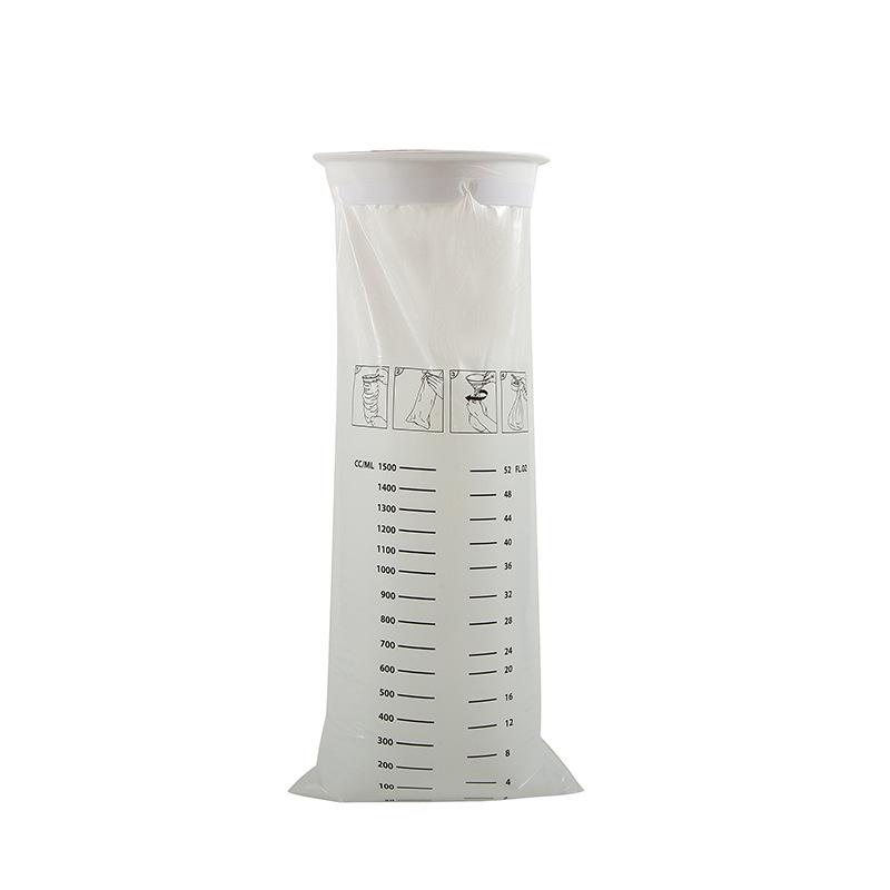 1500ml Odorless Disposable Motion Sickness Bag for Car білий
1500ml Odorless Disposable Motion Sickness Bag for Car білий