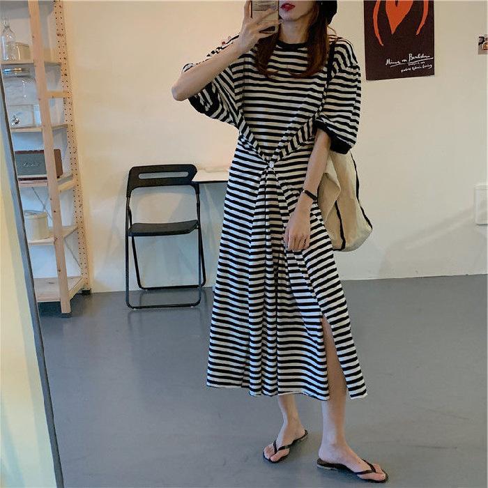VEZFAA Women s Fashion Summer Spring Stripe Print 1/2 Sleeves O-Neck Loose Waistlinet Casual Dresses XXL
VEZFAA Women s Fashion Summer Spring Stripe Print 1/2 Sleeves O-Neck Loose Waistlinet Casual Dresses XXL