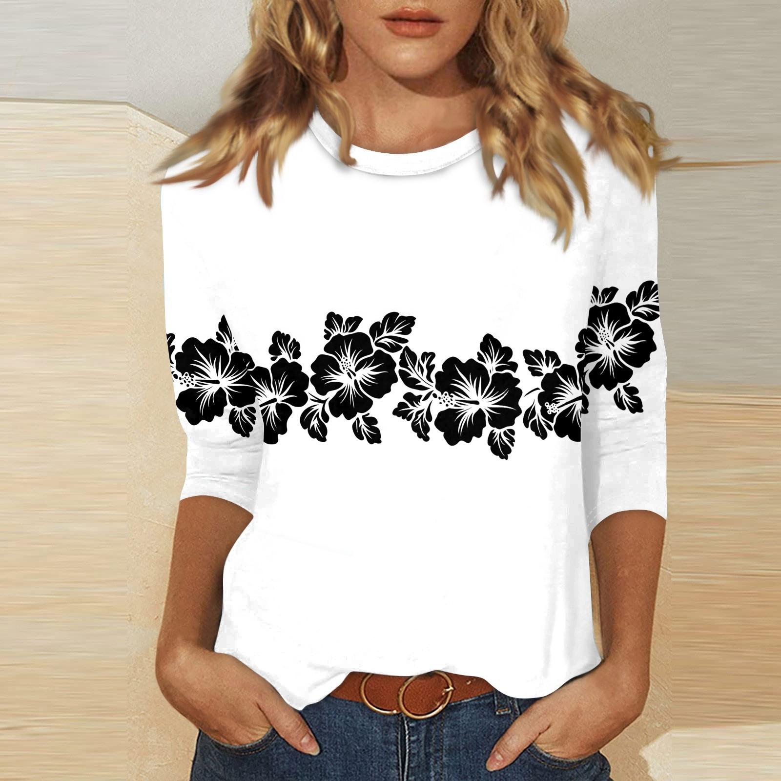 Women s O-neck 3/4 Sleeve Print Top XL чорний
Women s O-neck 3/4 Sleeve Print Top XL чорний