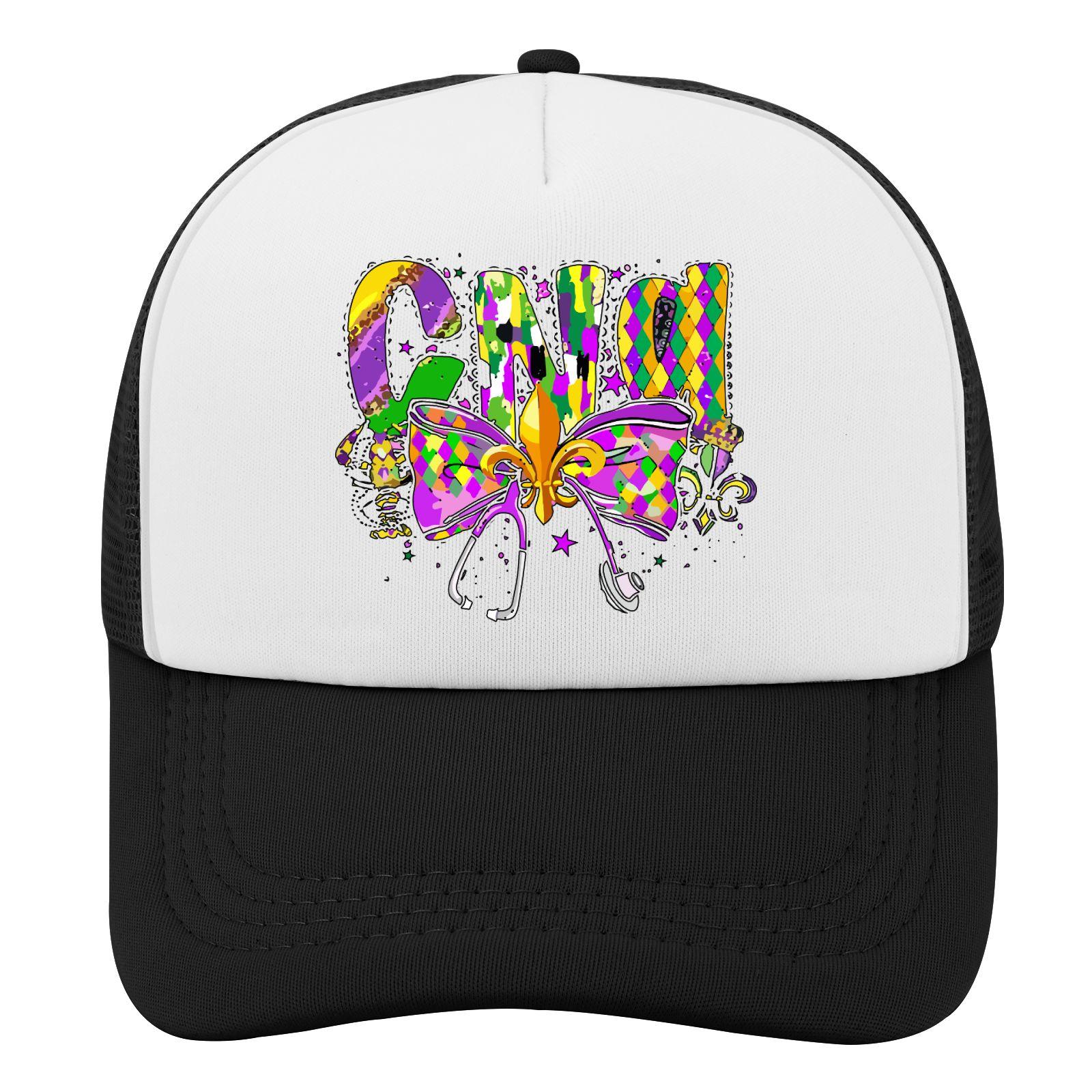 Mardi Gras CNA Nurse Bow Fleur De Lis Trucker Hat Unisex Polyester Adjustable Casual Cap One Size
Mardi Gras CNA Nurse Bow Fleur De Lis Trucker Hat Unisex Polyester Adjustable Casual Cap One Size