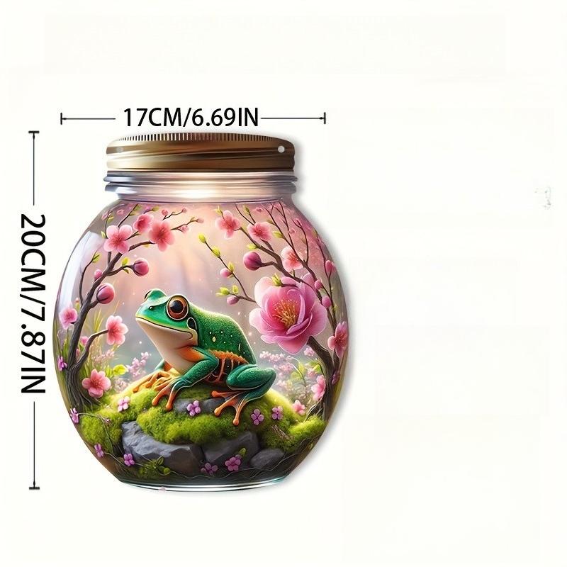 Frog Peach Tree Spring Light Catcher Indoor and Outdoor Art Wall Decoration Bedroom Living Room Door and Window Pendant, Acrylic Desktop Ornament 17*20cm
Frog Peach Tree Spring Light Catcher Indoor and Outdoor Art Wall Decoration Bedroom Living Room Door and Window Pendant, Acrylic Desktop Ornament 17*20cm