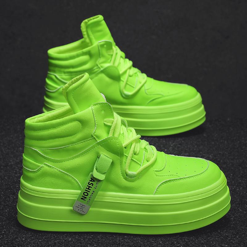 Осенний тренд, новые мужские повседневные туфли больших размеров с высоким кроем и толстой подошвой, легкие и универсальные, модные кроссовки для бега на открытом воздухе 39 зелёный
Осенний тренд, новые мужские повседневные туфли больших размеров с высоким кроем и толстой подошвой, легкие и универсальные, модные кроссовки для бега на открытом воздухе 39 зелёный
