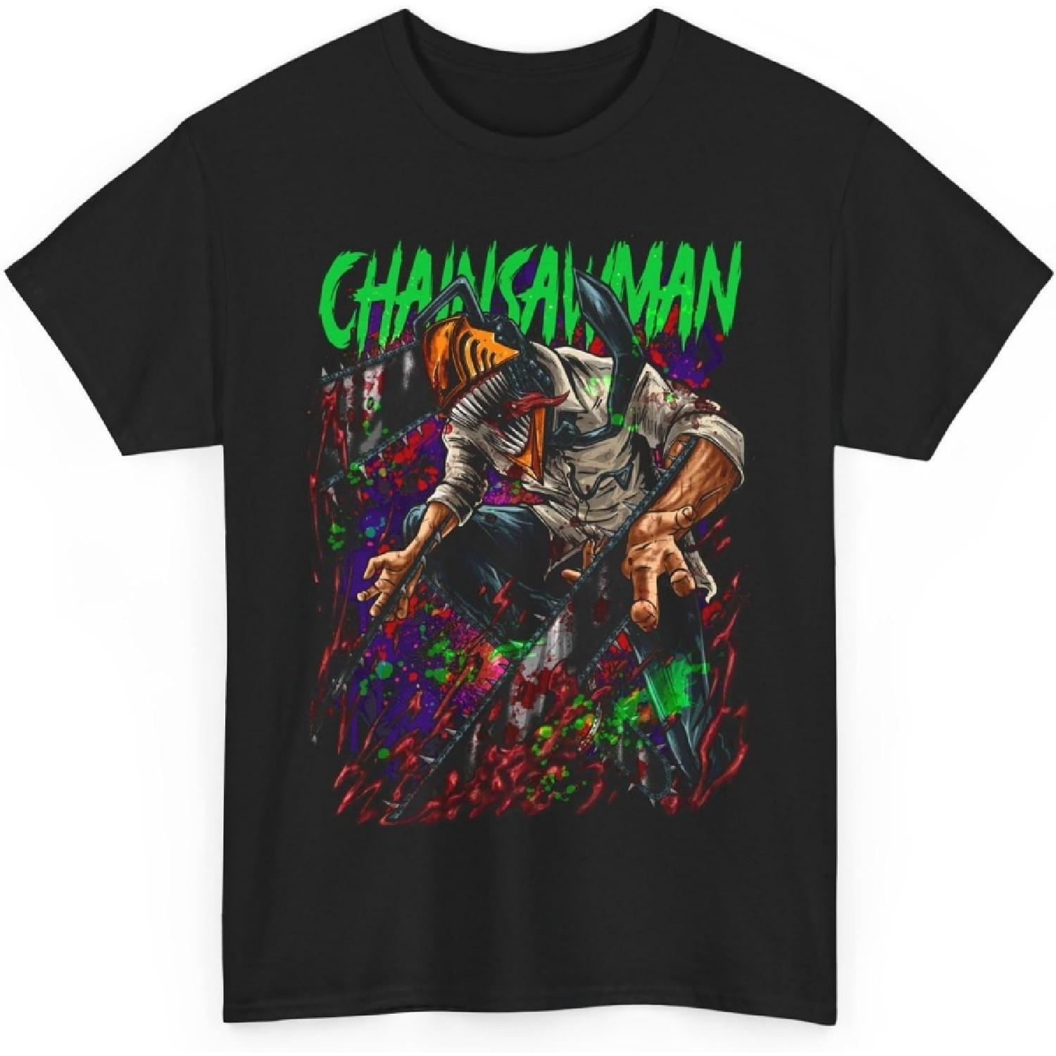 Denji Chainsaw Devil Manga Anime T Shirt Merch Casual Short Sleeved Shirt Tee M-1 XXXXXL чорний
Denji Chainsaw Devil Manga Anime T Shirt Merch Casual Short Sleeved Shirt Tee M-1 XXXXXL чорний