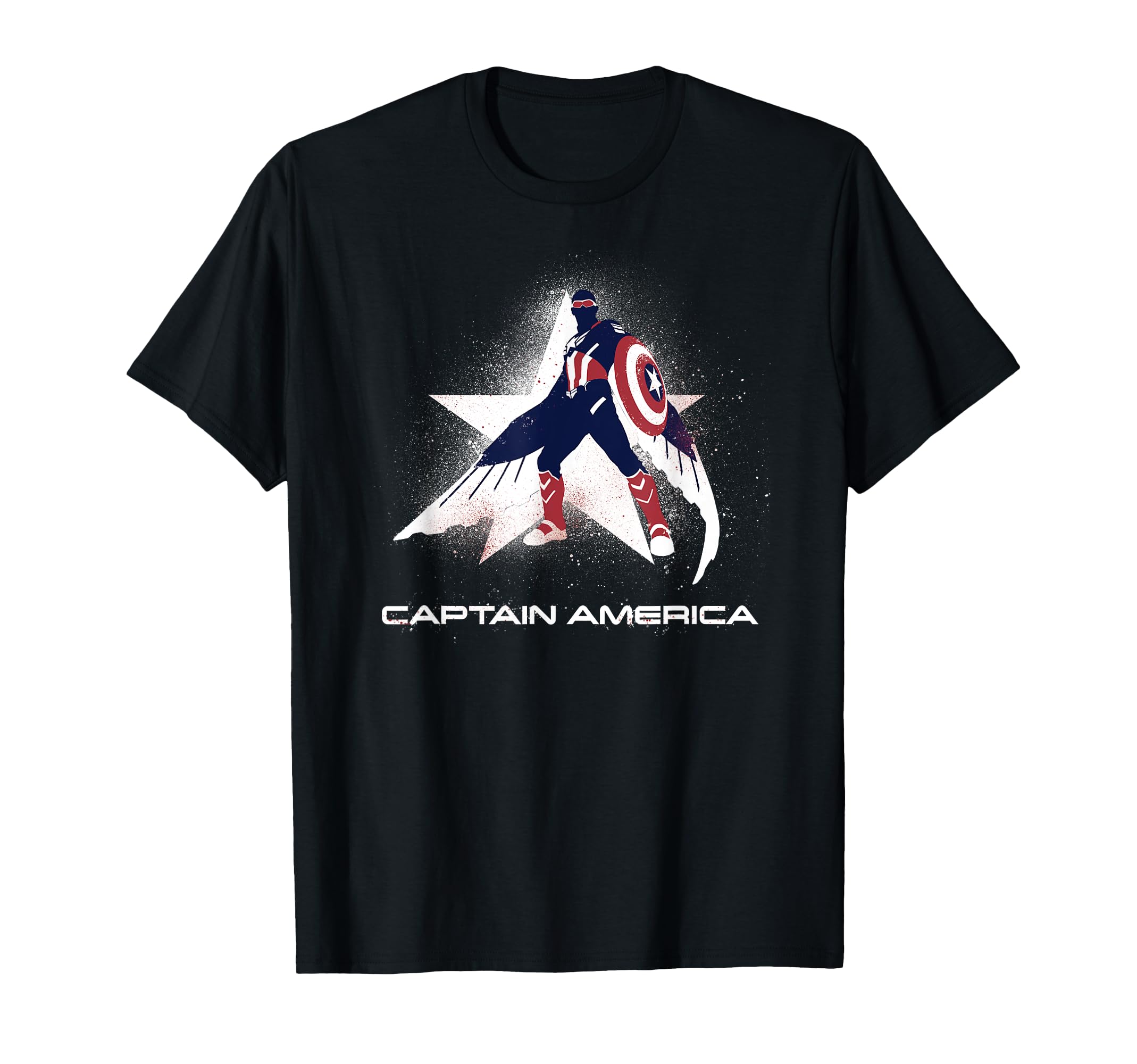 Marvel Captain America: Brave New World Spray Stencil Style T-Shirt
Marvel Captain America: Brave New World Spray Stencil Style T-Shirt