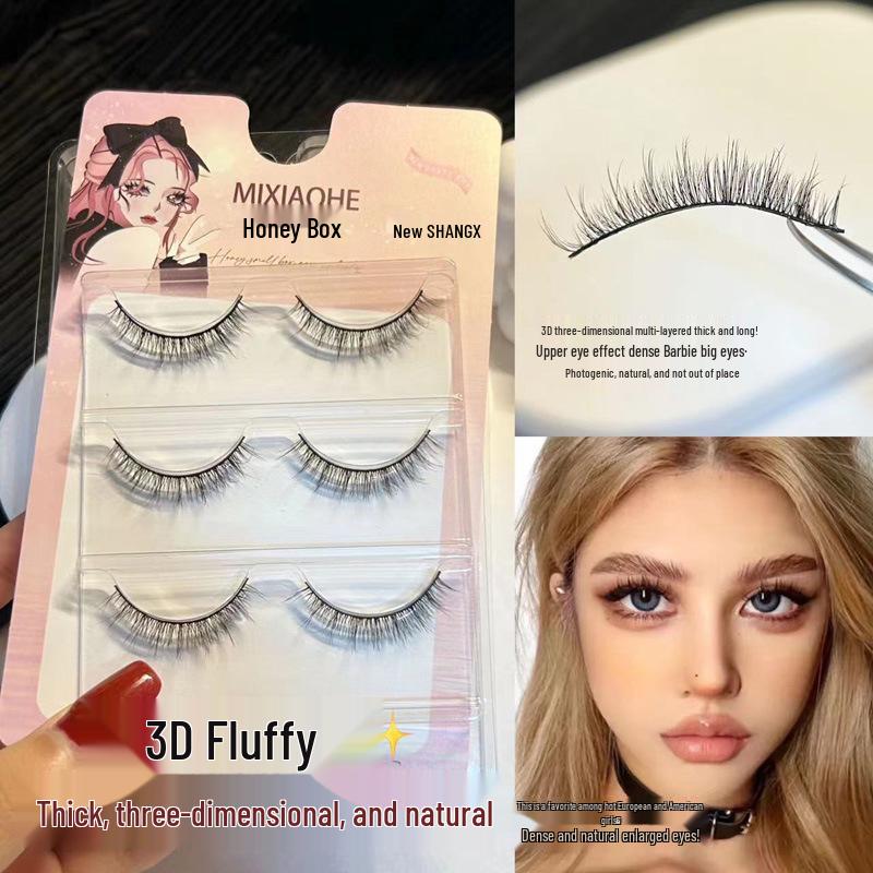 3D Fluffy Natural-Look False Eyelashes: Airy Black Stem for Big, Bold Eyes, Perfect for Daily Wear
3D Fluffy Natural-Look False Eyelashes: Airy Black Stem for Big, Bold Eyes, Perfect for Daily Wear