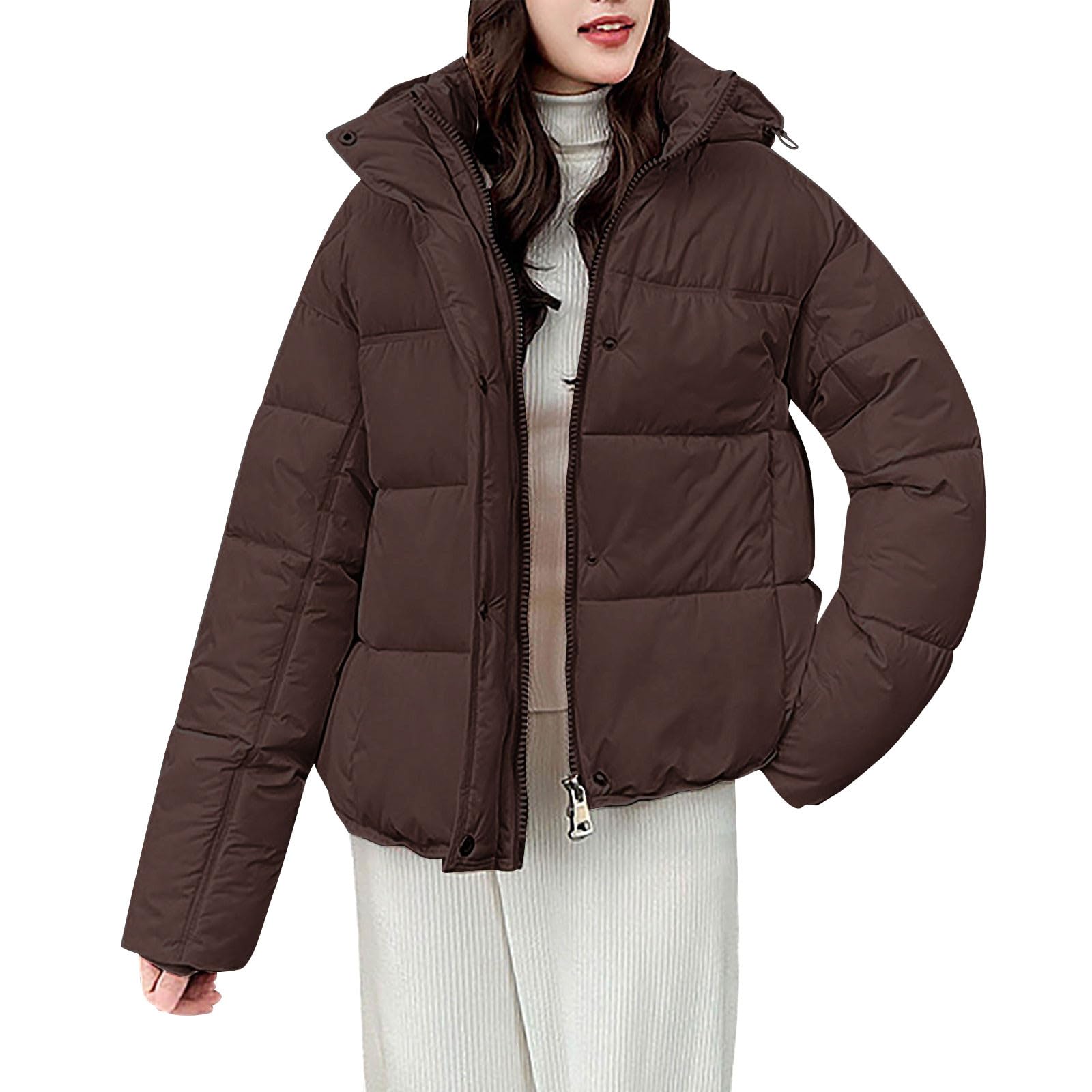 Женская модная однотонная куртка с длинными рукавами, свободного кроя, теплая, с капюшоном XL кофейный
Женская модная однотонная куртка с длинными рукавами, свободного кроя, теплая, с капюшоном XL кофейный