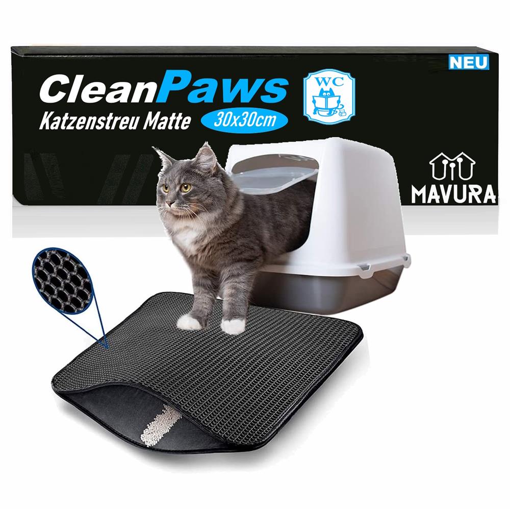 CLEANPAWS Котячий туалетний килимок Котячий килимок Підкладка Колектор котячого наповнювача
CLEANPAWS Котячий туалетний килимок Котячий килимок Підкладка Колектор котячого наповнювача