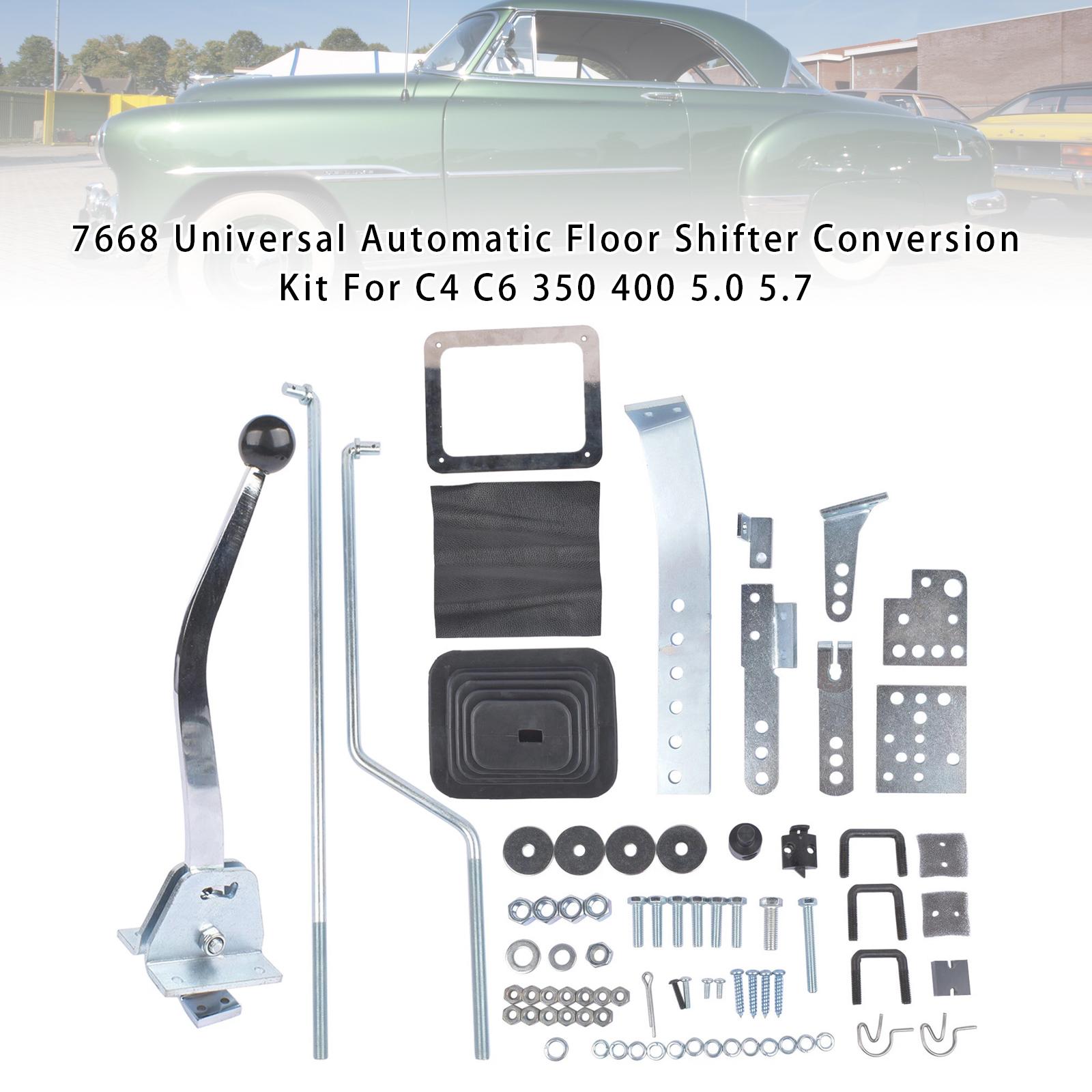 7668 Универсальный автоматический напольный переключатель передач Комплект для переоборудования для C4 C6 350 400 5.0 5.7
7668 Универсальный автоматический напольный переключатель передач Комплект для переоборудования для C4 C6 350 400 5.0 5.7