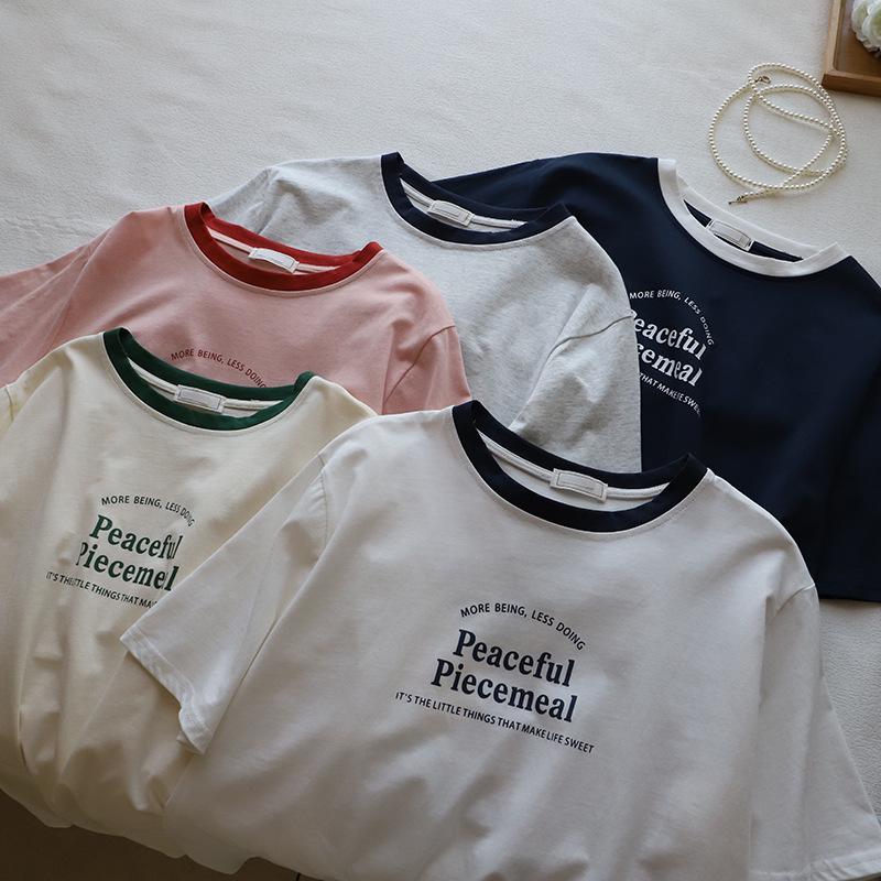 New Women s Korean Style Color Block Loose Short Sleeve T-Shirt - Spring/Summer 2025 Collection, Inspired by Genuine Design. One Size
New Women s Korean Style Color Block Loose Short Sleeve T-Shirt - Spring/Summer 2025 Collection, Inspired by Genuine Design. One Size