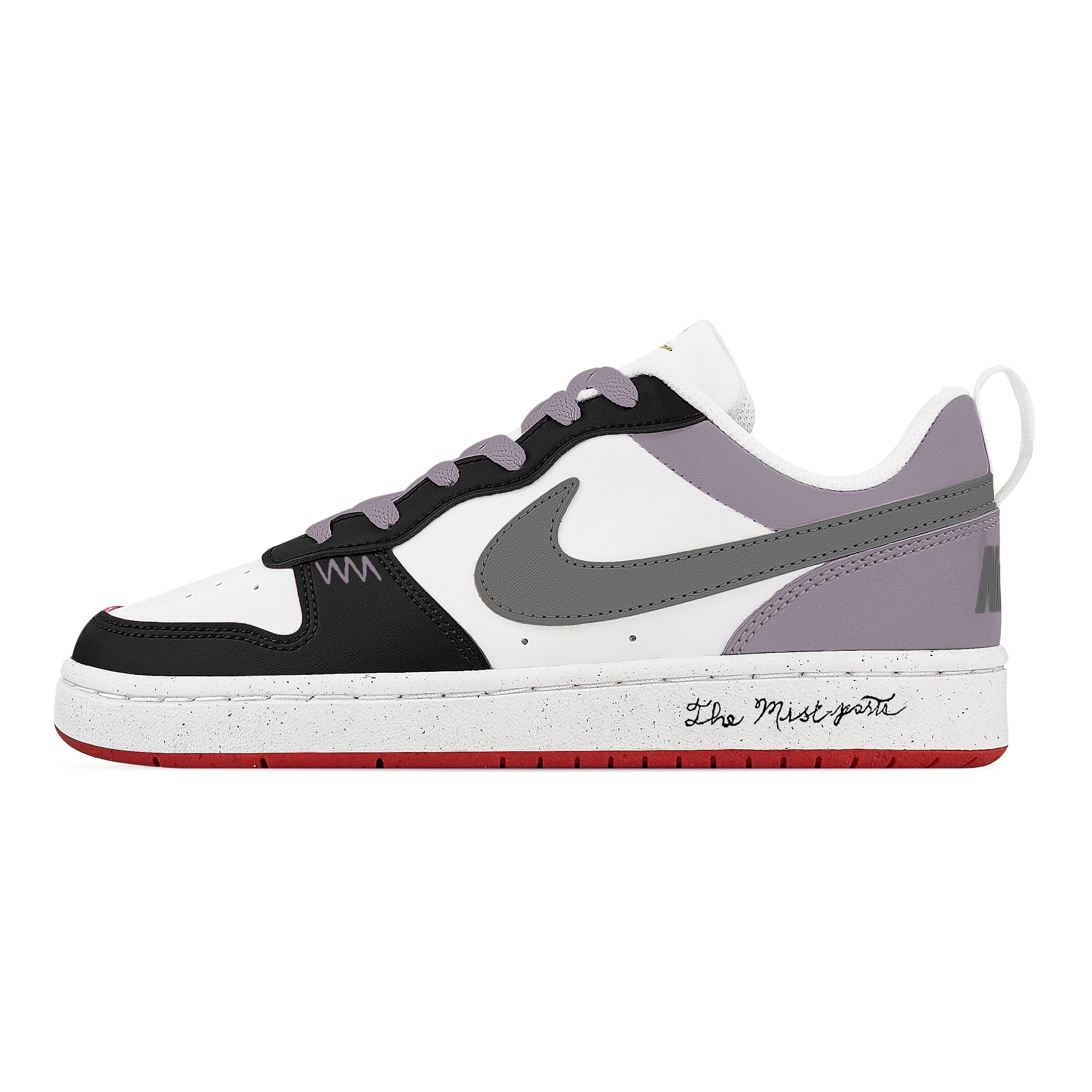 Nike Court Borough Soliloquy In The Mist Abrasion Resistant Low top Skateboard Shoes Unisex Black White Purple DV5456-137(Team529-) 36
Nike Court Borough Soliloquy In The Mist Abrasion Resistant Low top Skateboard Shoes Unisex Black White Purple DV5456-137(Team529-) 36