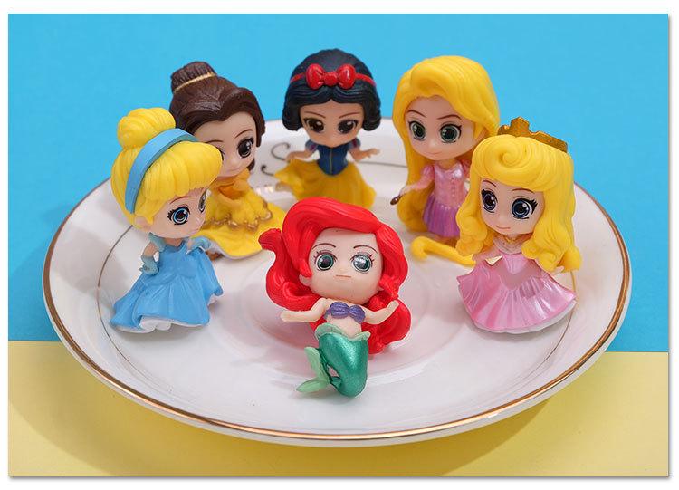 Toys 6pcs/set Disney Kawaii Q Snow White Princess Action Figure Aurora Cinderella Belle Rapunzel Mermaid Models Girls Gift
Toys 6pcs/set Disney Kawaii Q Snow White Princess Action Figure Aurora Cinderella Belle Rapunzel Mermaid Models Girls Gift