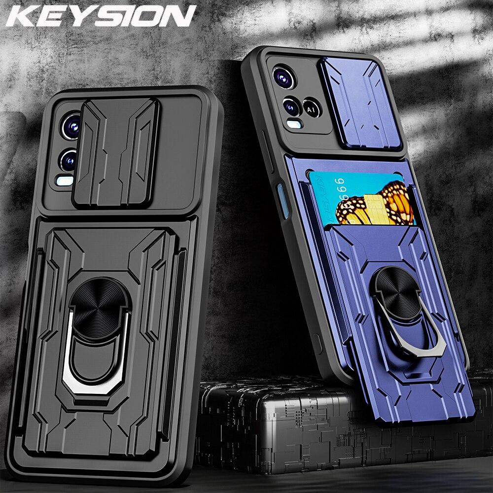Противоударный чехол KEYSION для VIVO Y21 Y21S Y21TAGE Y33S Y76 Y73 T1X, сумка для карт, защитное кольцо для камеры, чехол для телефона для VIVO V23 V21E
Противоударный чехол KEYSION для VIVO Y21 Y21S Y21TAGE Y33S Y76 Y73 T1X, сумка для карт, защитное кольцо для камеры, чехол для телефона для VIVO V23 V21E