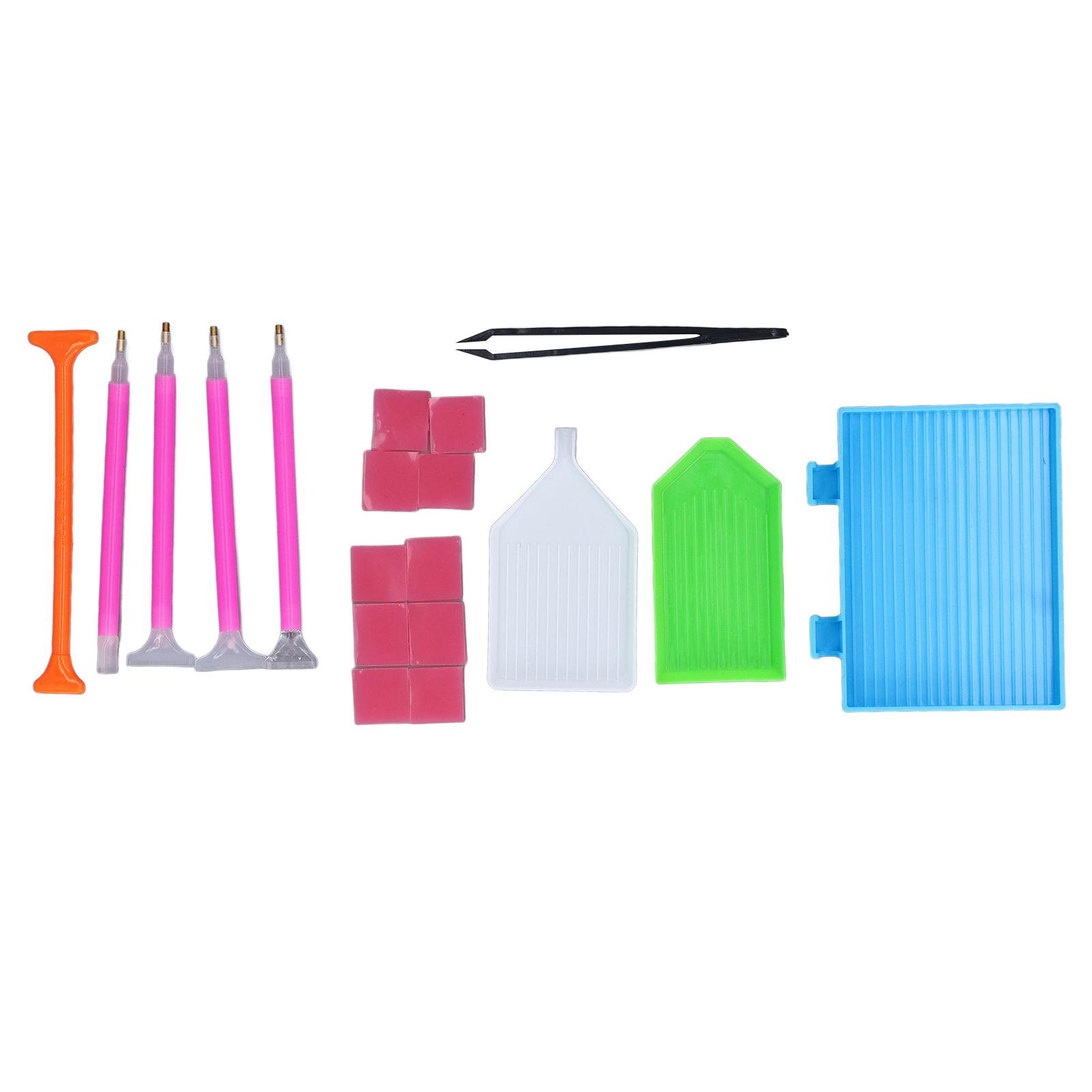 19 Pcs Set Rhinestone Painting Tool Kit 5 Rhinestone Paint Pens 3 Trays 10 Clay 1 Tweezer for DIY
19 Pcs Set Rhinestone Painting Tool Kit 5 Rhinestone Paint Pens 3 Trays 10 Clay 1 Tweezer for DIY