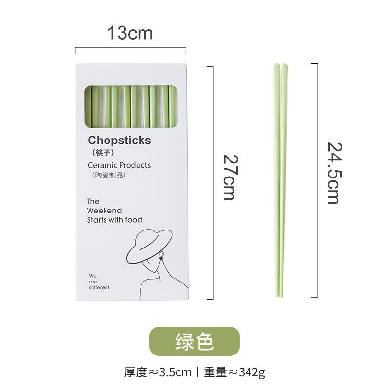 5Pairs Ceramic Chopsticks Japanese Gift Box Gift Reusable Food Sticks Antibacterial Anti-slip Simple Chopsticks Tableware New зелений
5Pairs Ceramic Chopsticks Japanese Gift Box Gift Reusable Food Sticks Antibacterial Anti-slip Simple Chopsticks Tableware New зелений