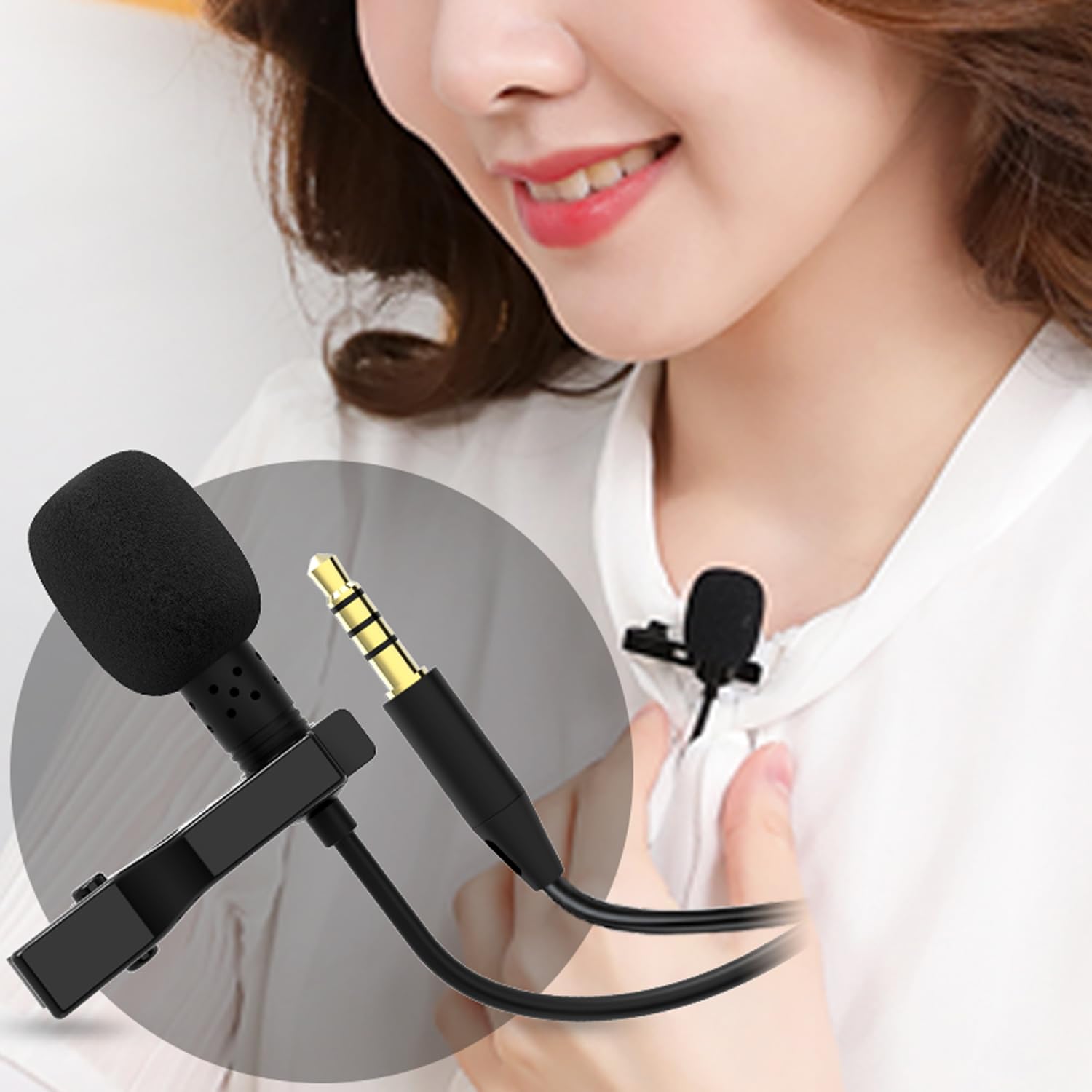 Pin Microphone Microphone Plug Type Mini Clip Microphone Condenser Microphone Omnidirectional Clip Type iPhone iPad Compatible Android Smartphone
Pin Microphone Microphone Plug Type Mini Clip Microphone Condenser Microphone Omnidirectional Clip Type iPhone iPad Compatible Android Smartphone