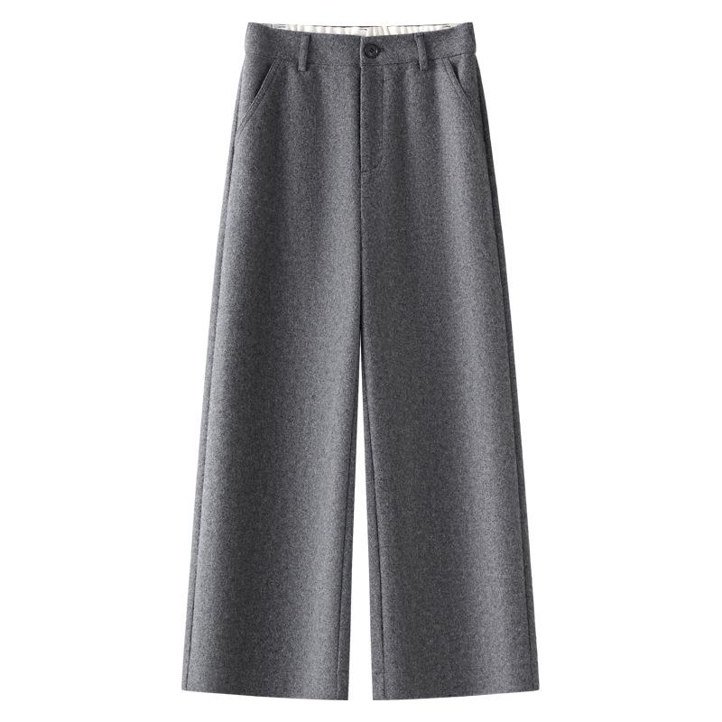 2024 Women s Bestseller Grey Wool Wide-Leg Cropped Pants for Autumn/Winter Small
2024 Women s Bestseller Grey Wool Wide-Leg Cropped Pants for Autumn/Winter Small
