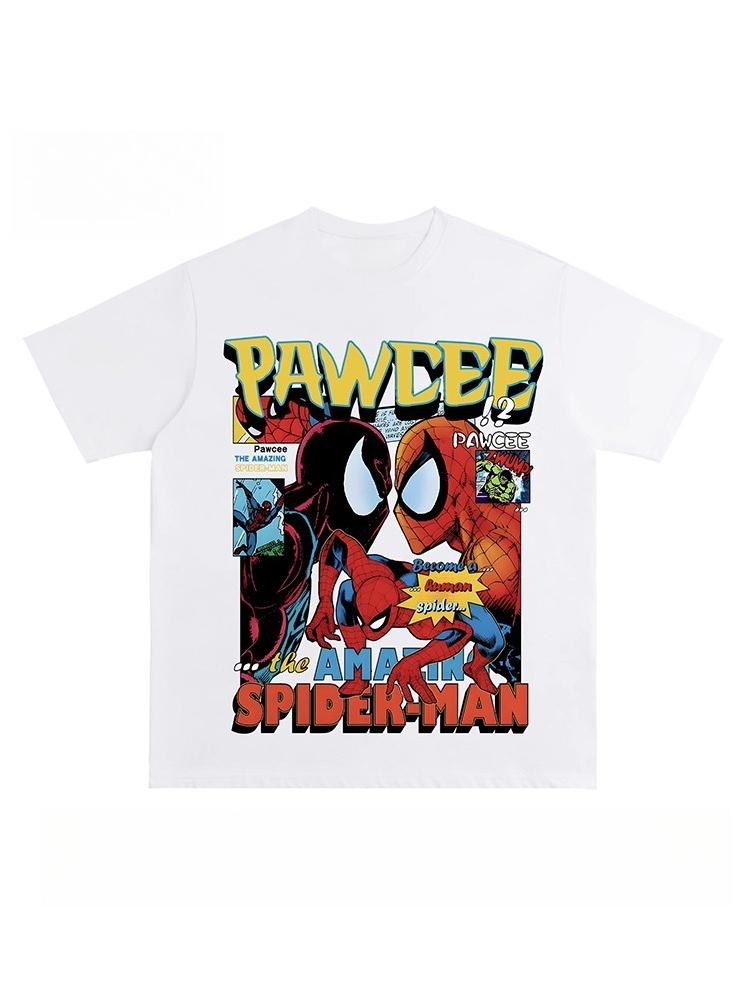 American retro street SpiderUnisex brand print shortsleeved Tshirt Unisexs and WOMENs loose and casual tops S
American retro street SpiderUnisex brand print shortsleeved Tshirt Unisexs and WOMENs loose and casual tops S